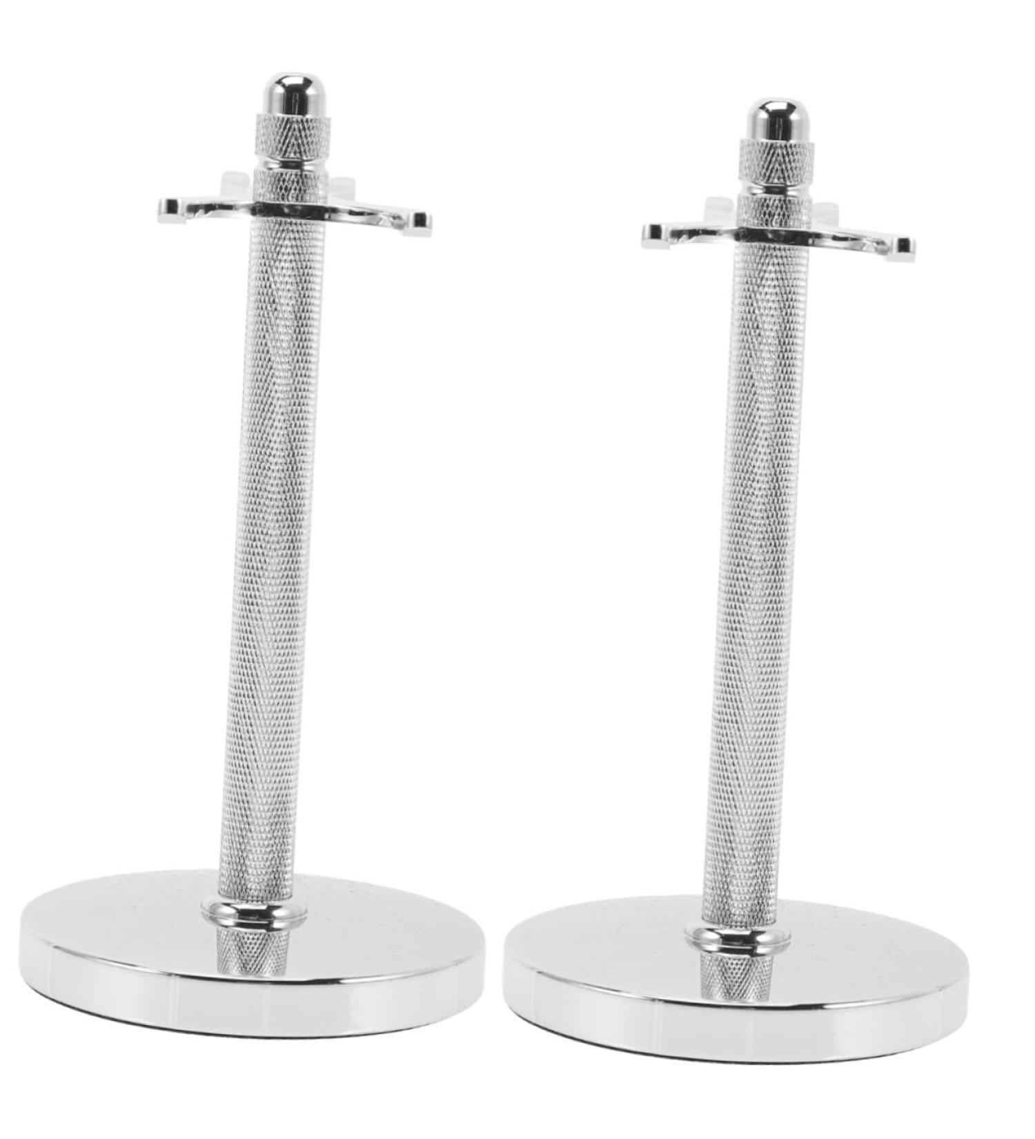 Veemoon Razor Holder Set - Aluminum Shaver & Toothbrush Organizer for Men - Art of Shaving Gift - 2pcs (15x9.5cm) - Buy Online on GoSupps.com
