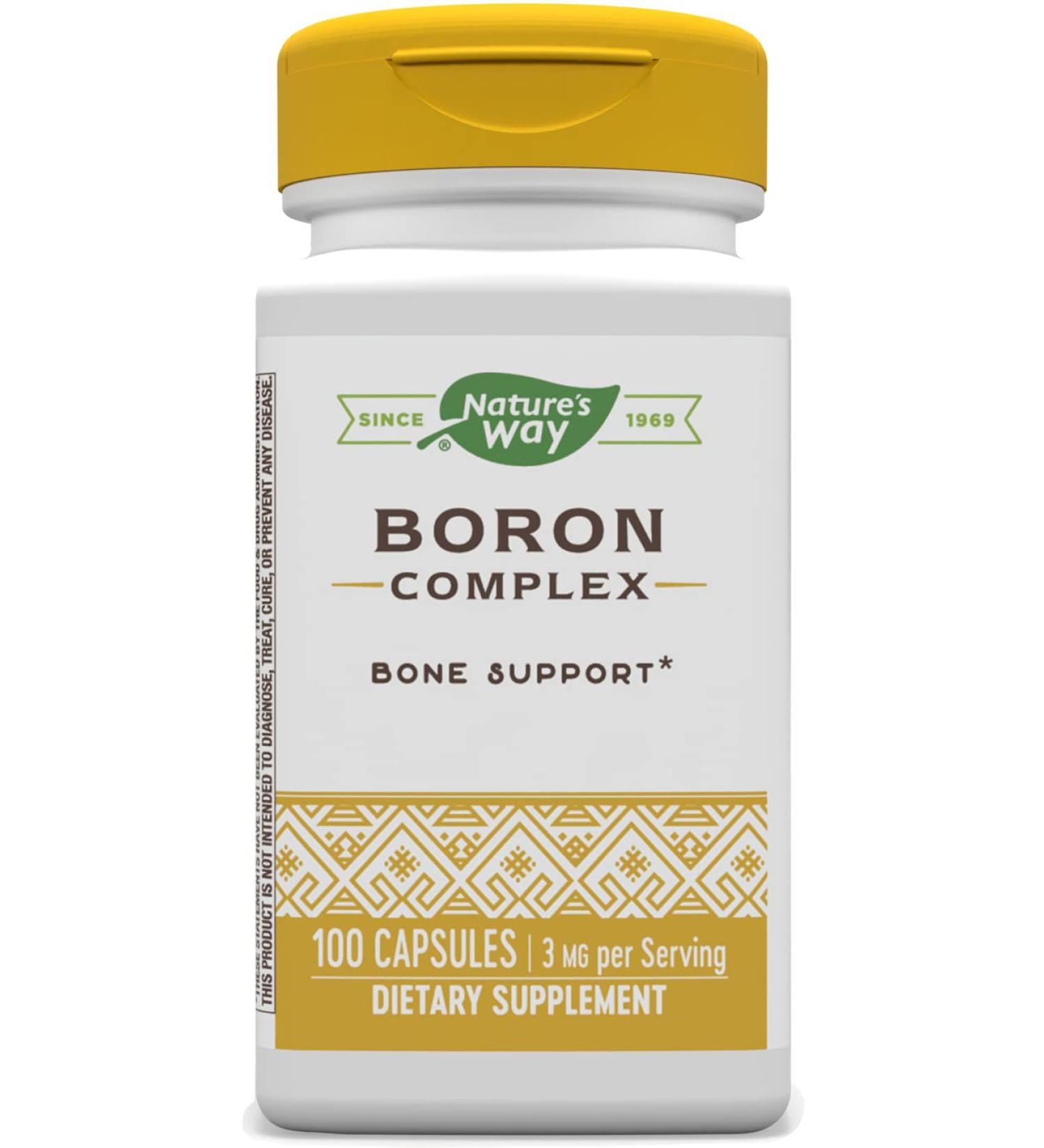 Nature's Way Boron Complex - 100 Capsules | Essential Mineral Support - Buy Online on GoSupps.com