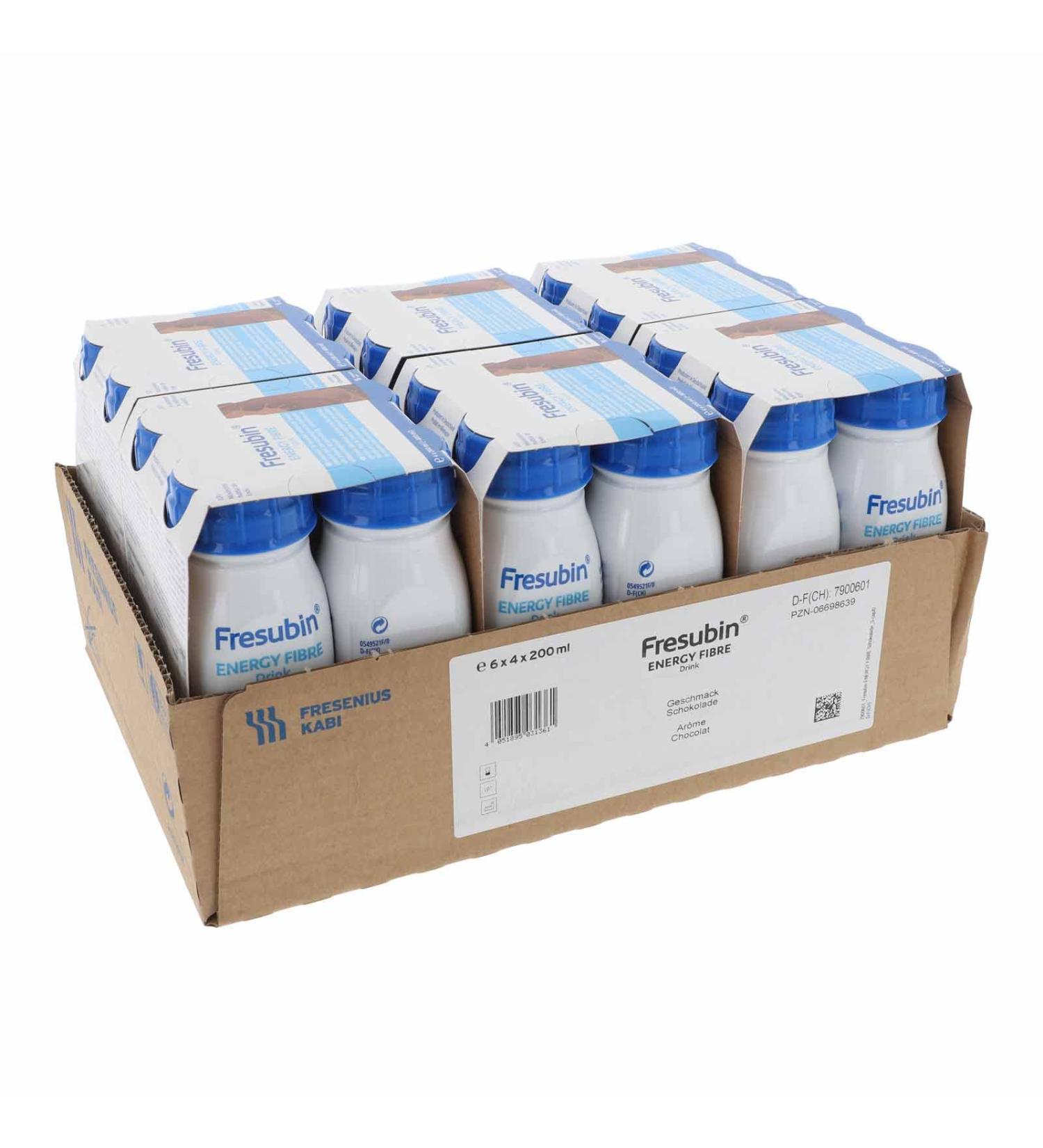 Buy Fresubin ENERGY Fibre Drink Chocolate - 24 Pack (6x4x200 ml) | International Shipping Available - Buy Online on GoSupps.com