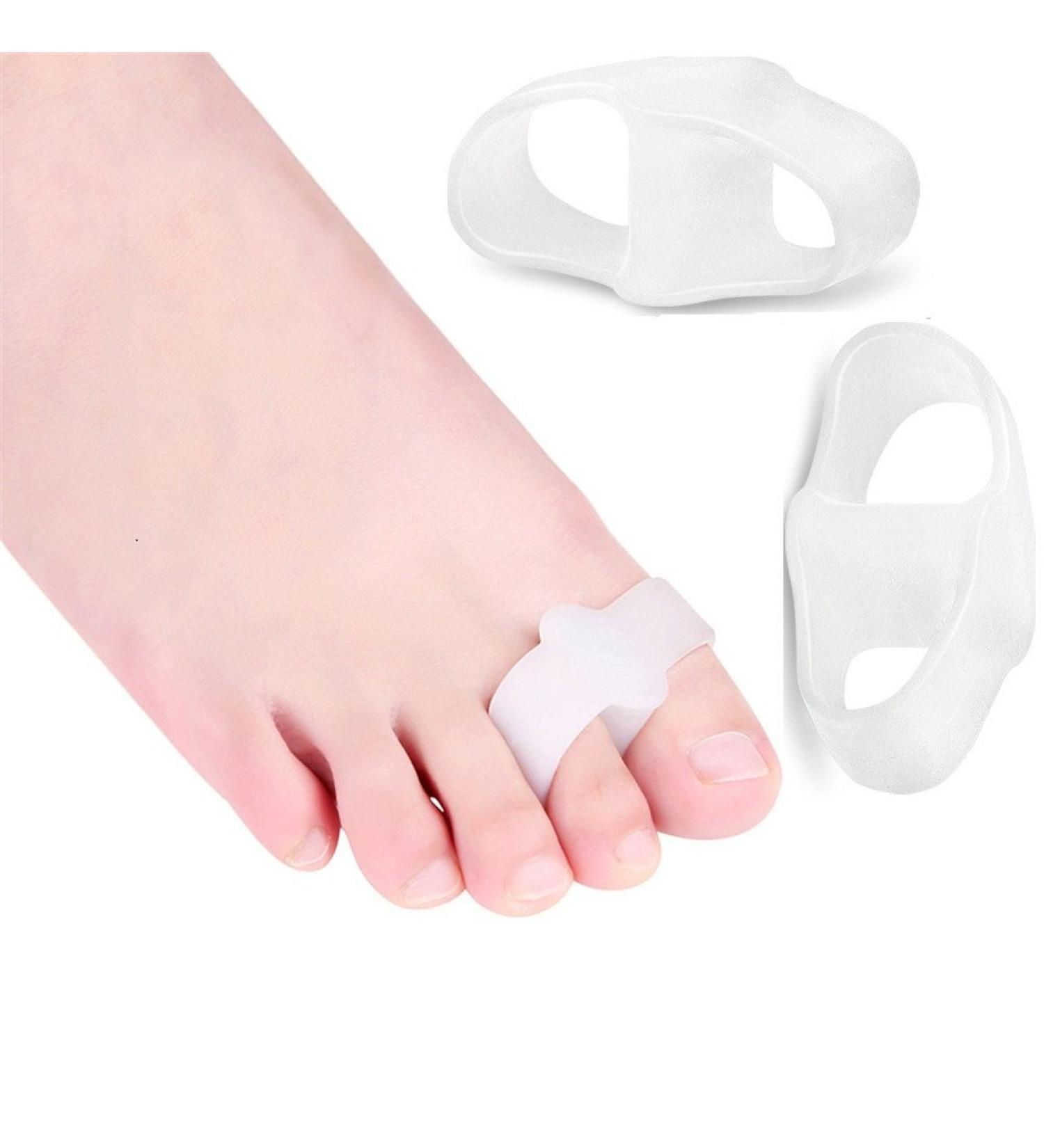 Xwanli 4 Silicone Soft Gel Toe Spreader | Hallux Valgus Therapy & Pain Relief for All Ages - Buy Online on GoSupps.com