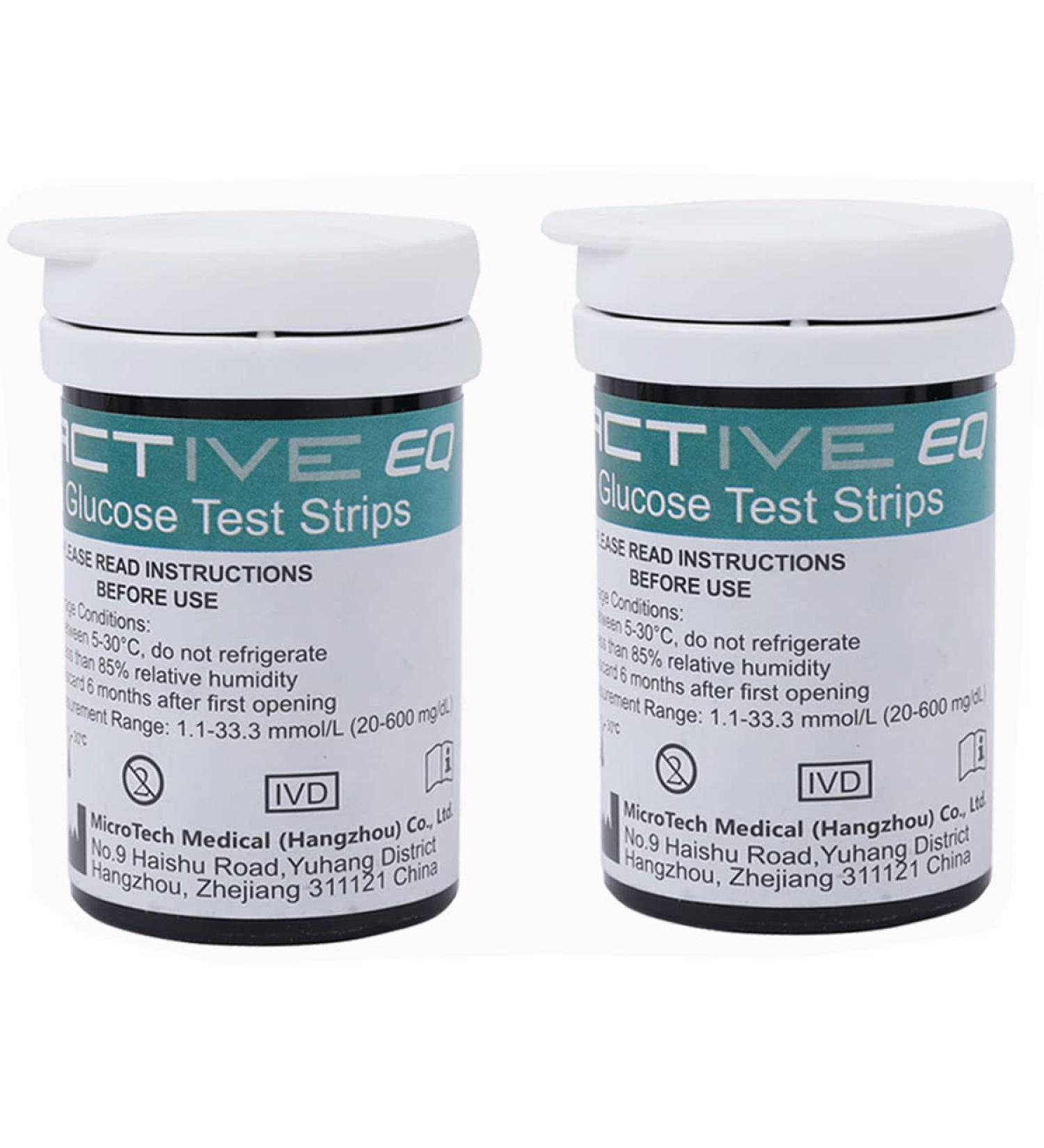 Exactive EQ Blood Glucose Test Strips & Lancets x50 - Accurate Diabetes Testing | International Shipping - Buy Online on GoSupps.com
