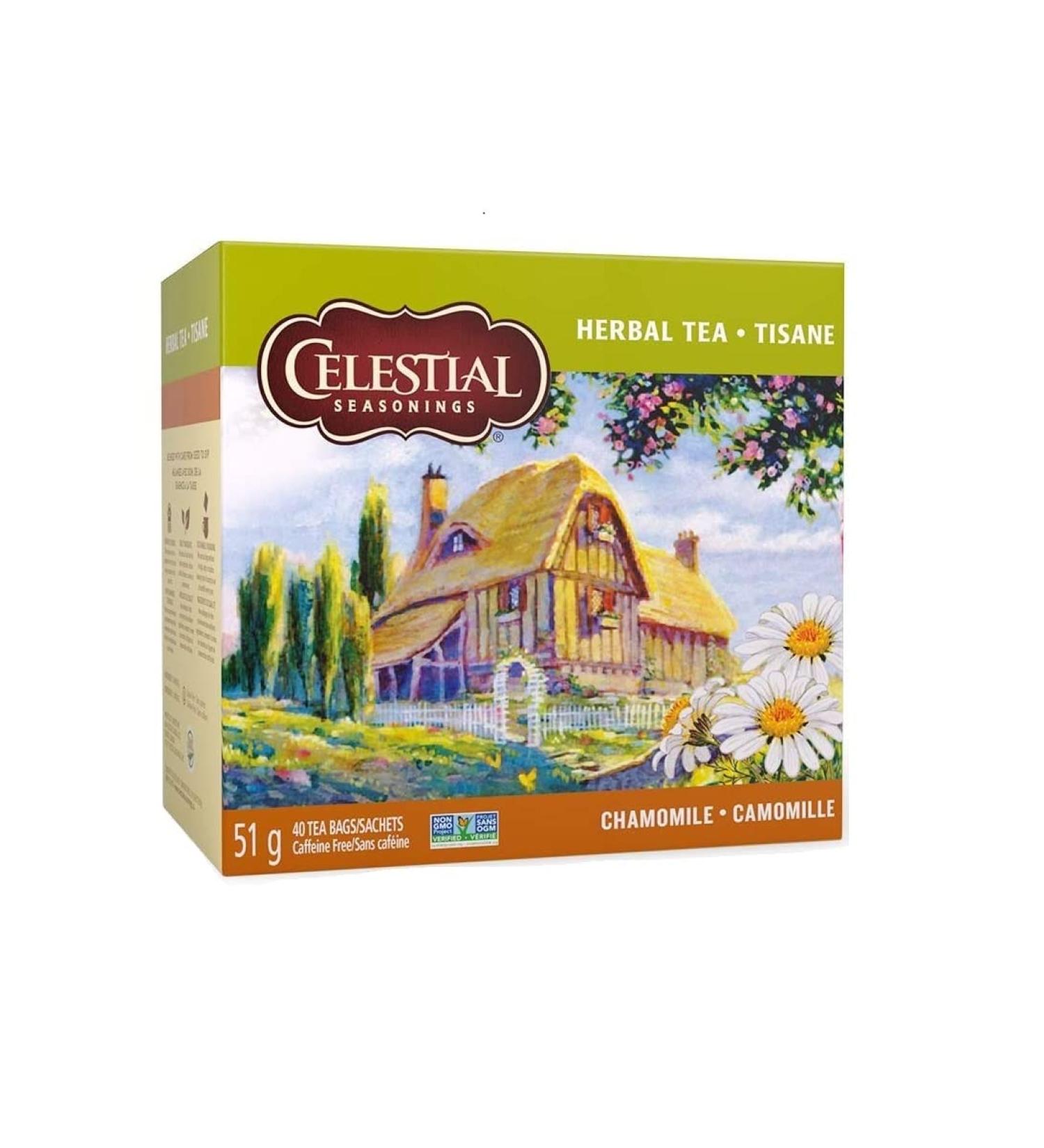 Celestial Seasonings Herbal Chamomile Tea 40 Count (Pack of 6) White - Buy Online on GoSupps.com