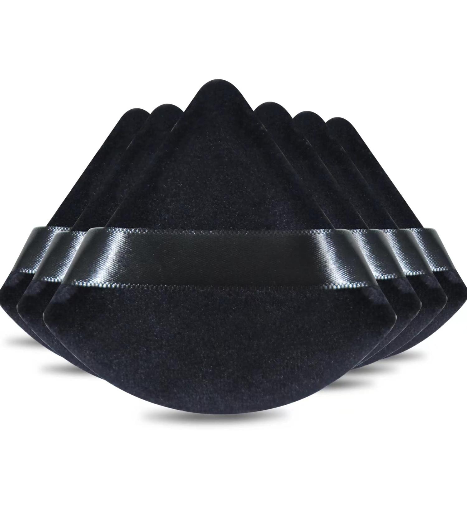 FRAGLOW 6-Piece Powder Puff Set for Flawless Makeup Application - Black - Buy Online on GoSupps.com