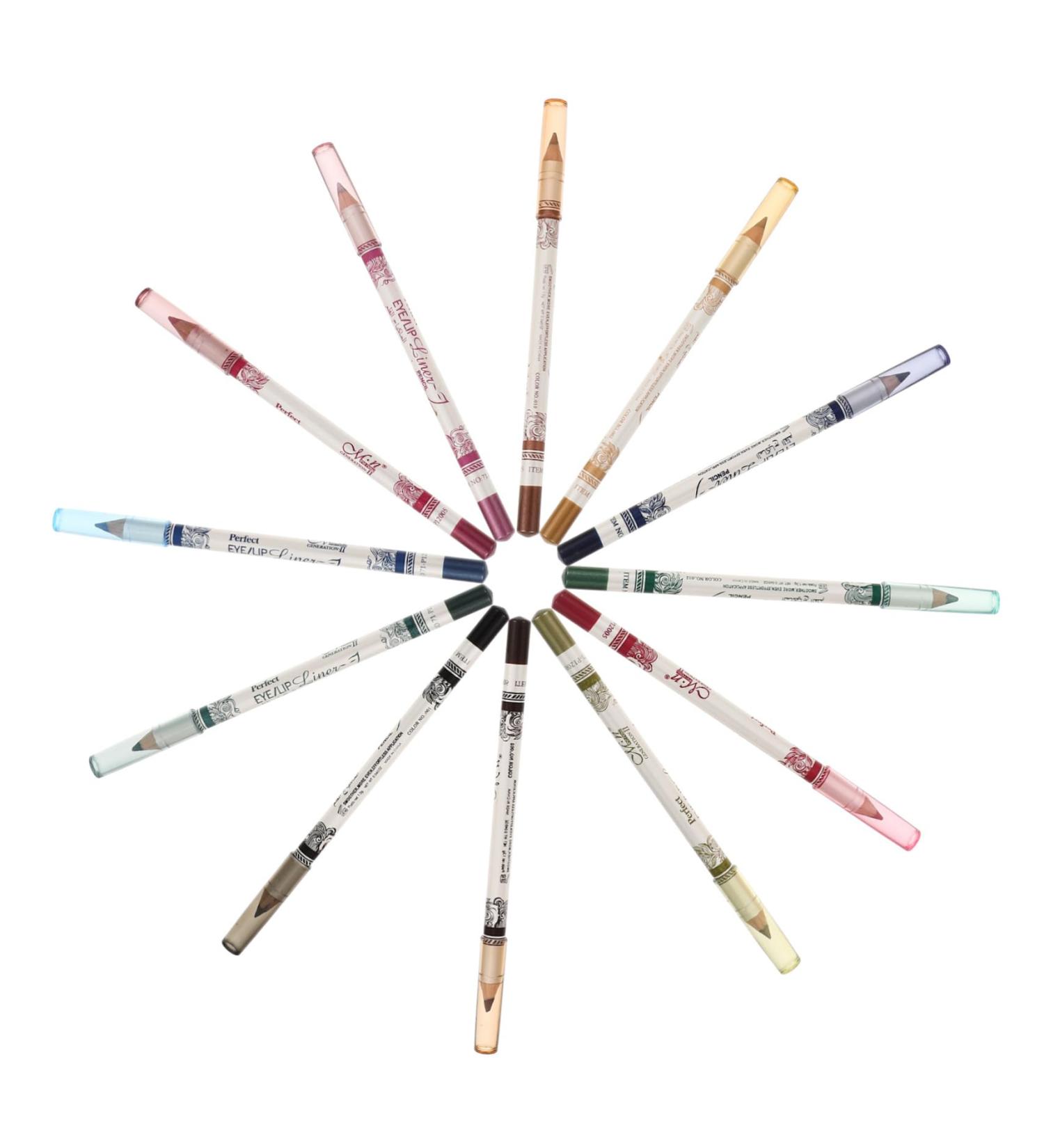 FRCOLOR 12 Eyeliner Pencil Glitter Eyeliner Eye Liner Sharpeners Cosmetic Pencils Set Makeup Pen Water Proof 1 count (Pack of 1) As Shown - Buy Online on GoSupps.com