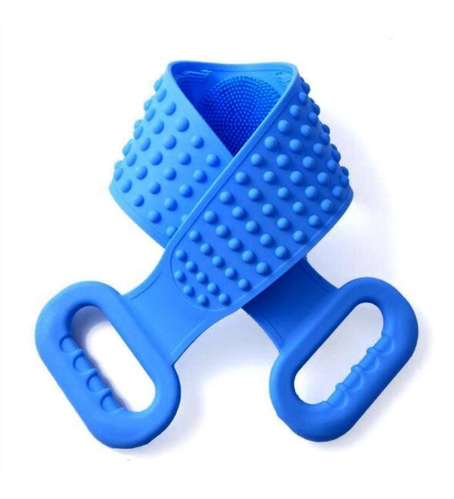 Silicone Back Scrubber for Shower - Extra-large Dual-sided Body and Foot Exfoliating Brush - Buy Online on GoSupps.com