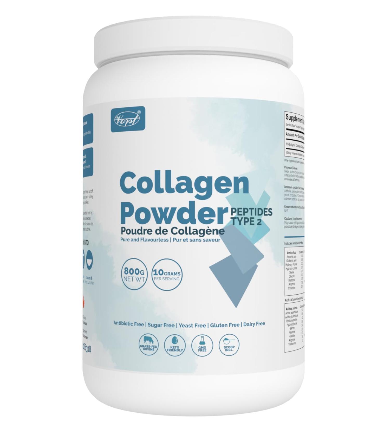 VORST Collagen Powder 800G | Grass Fed Bovine | Peptides Type 2 Supplement | Halal | Alternative to Marine Collagen - Buy Online on GoSupps.com