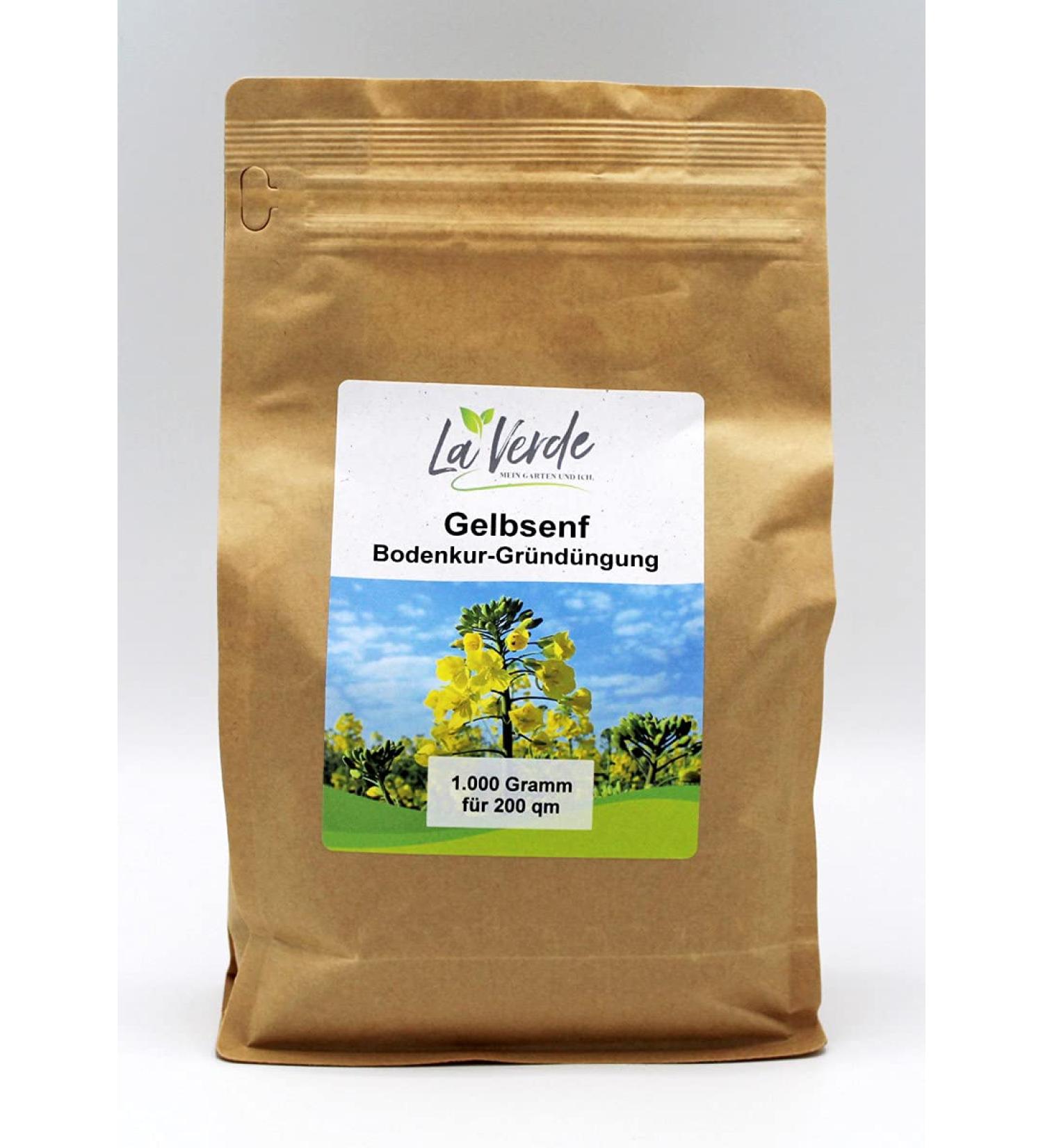 Yellow mustard 1000g for soil/green manure - Buy Online on GoSupps.com