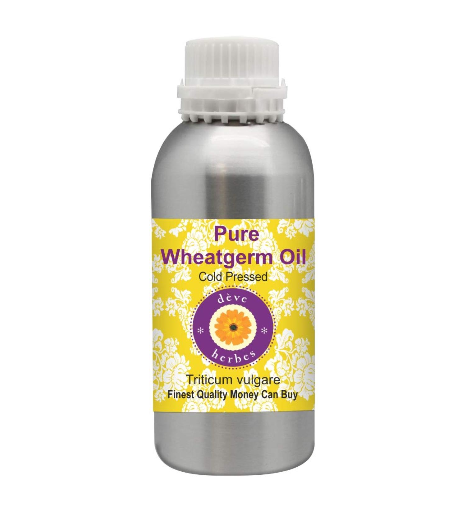 Deve Herbes Pure Huile de Germe de bl (Triticum vulgare) Press Froid qualit th rapeutique naturelle 300ml (10 oz) - Buy Online on GoSupps.com