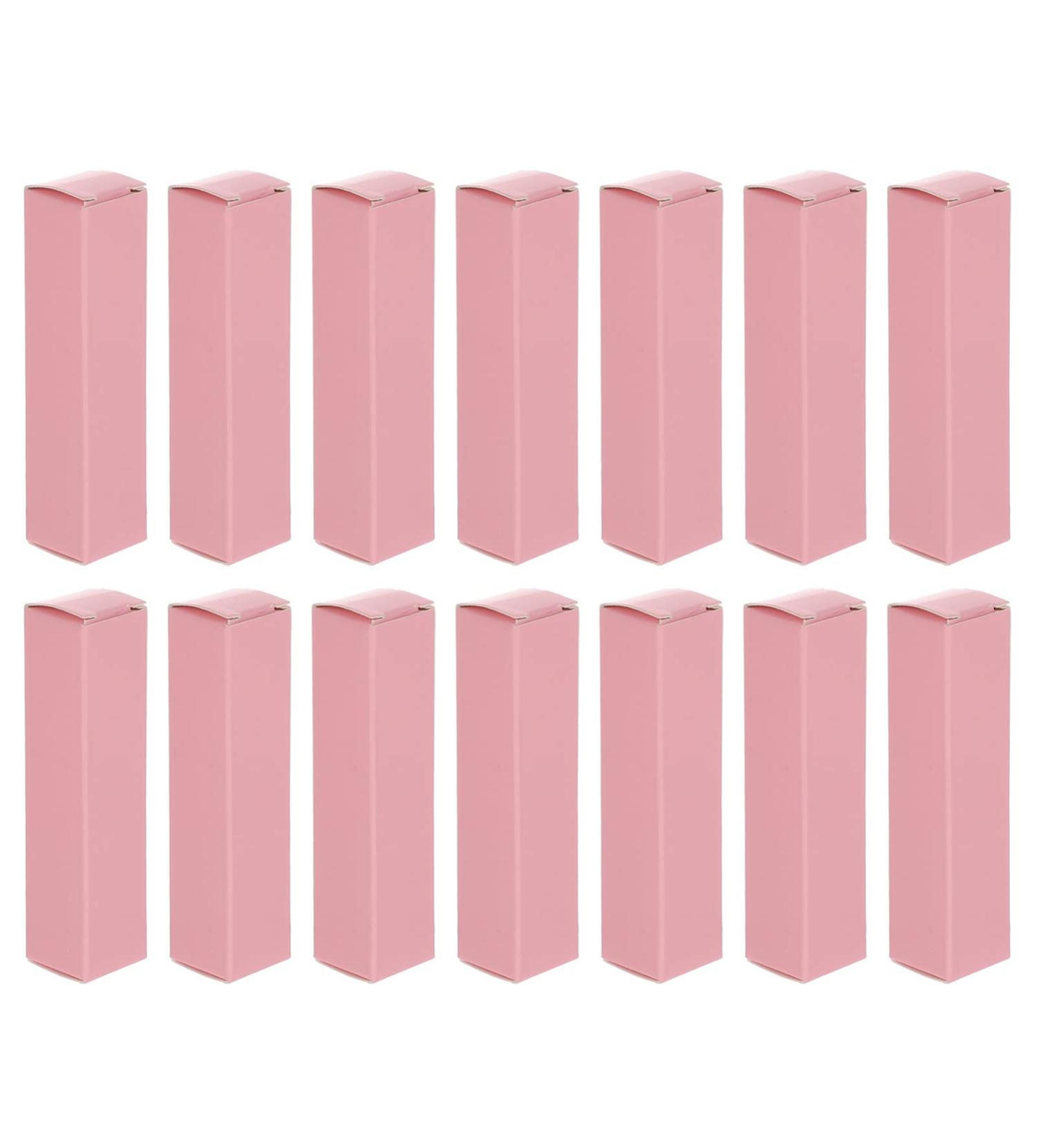EXCEART 50Pcs Kraft Paper Lipstick Boxes - Essential Oil Packaging Boxes for DIY Beauty Accessories - Makeup Organizer Tube Storage in Pink - Buy Online on GoSupps.com
