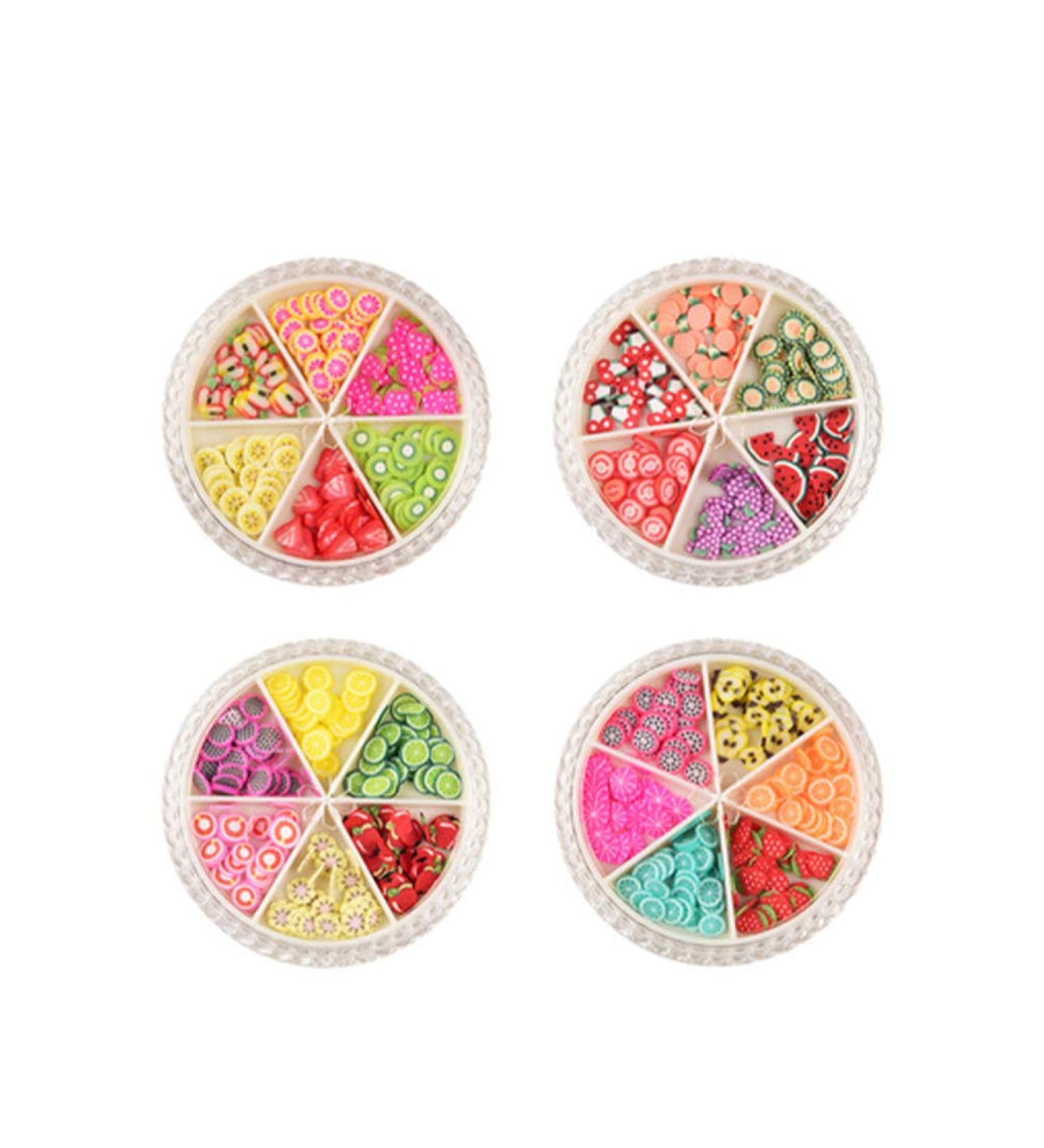 Lurrose Fruit Pattern Nail Art Decor Slices - Colorful DIY Nail Decoration for Girls - Buy Online on GoSupps.com