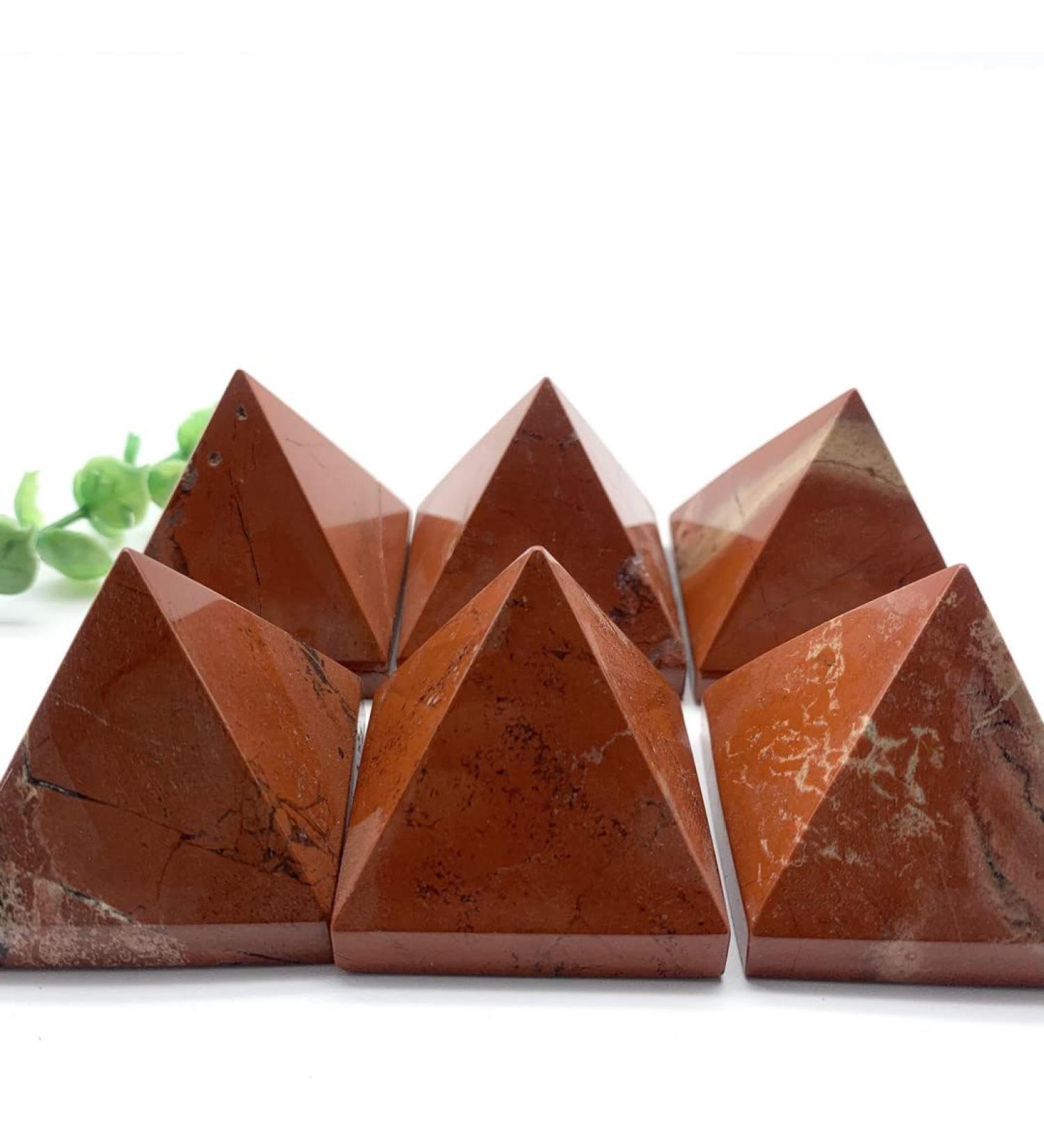 Crystal 30-40mm Natural Red Jasper Stone Quartz Crystal Pyramid Tower Home Ornaments Decoration Stones Can be Used for JZIGTDEM - Buy Online on GoSupps.com