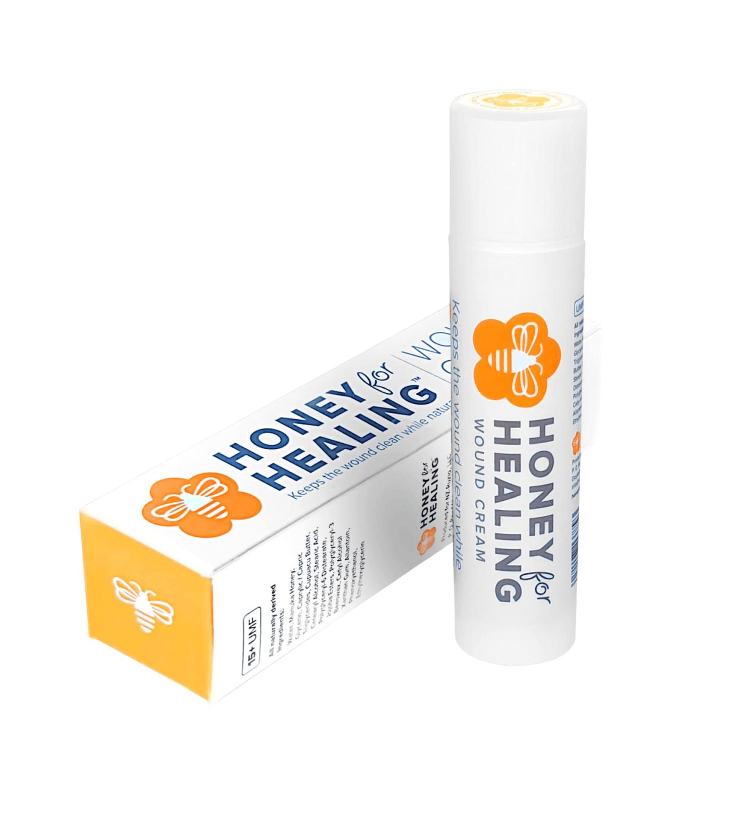 Medical Grade Manuka Honey Healing Cream 15+ UMF | Rapidly Heals Minor Injuries, Burns, Cuts & Scars | 1.75oz - Buy Online on GoSupps.com