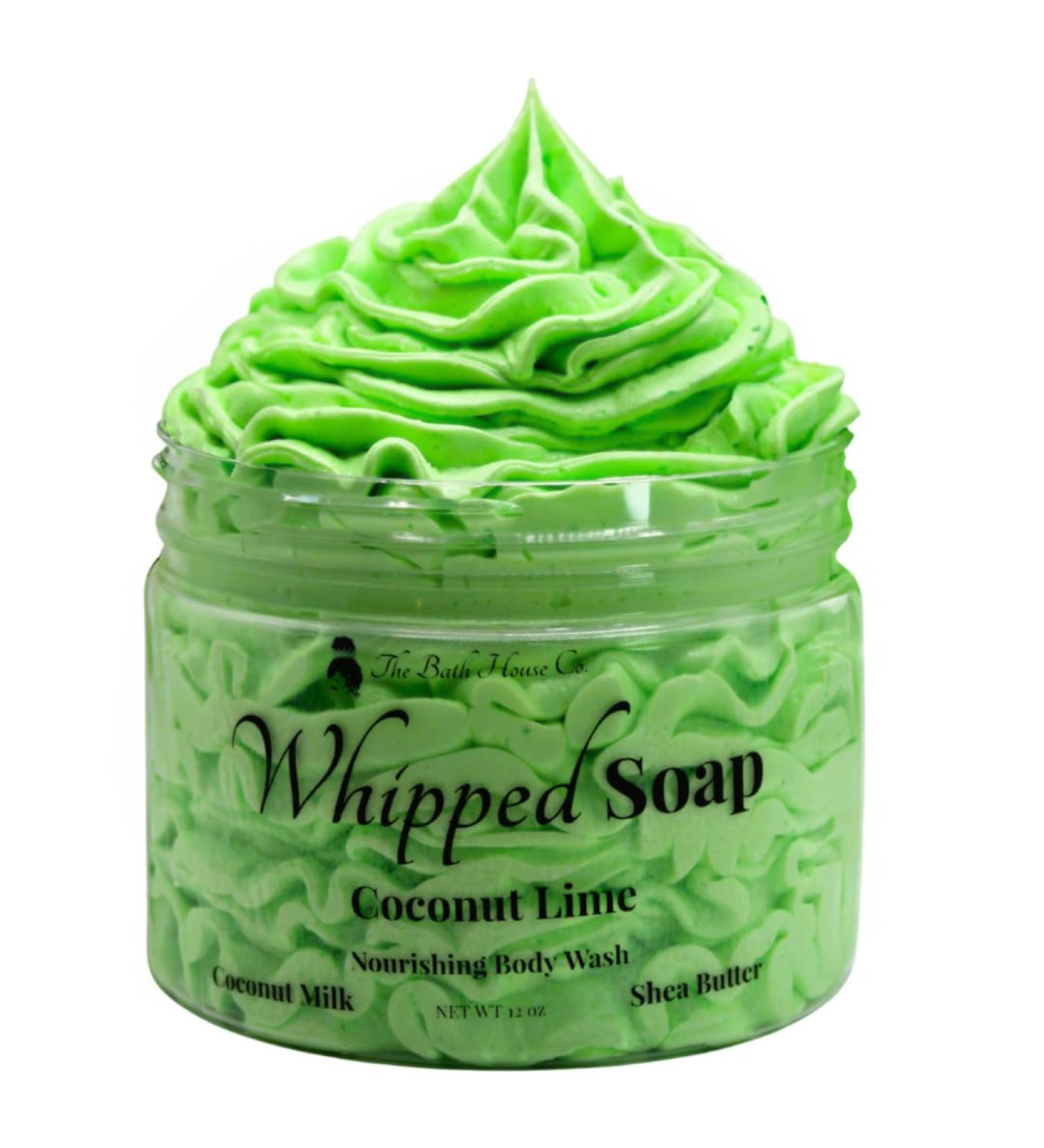 Whipped Soap Body Wash - Coconut Lime Scent | Luxurious Moisturizing Cleanser for All Skin Types | Shop Internationally - Buy Online on GoSupps.com