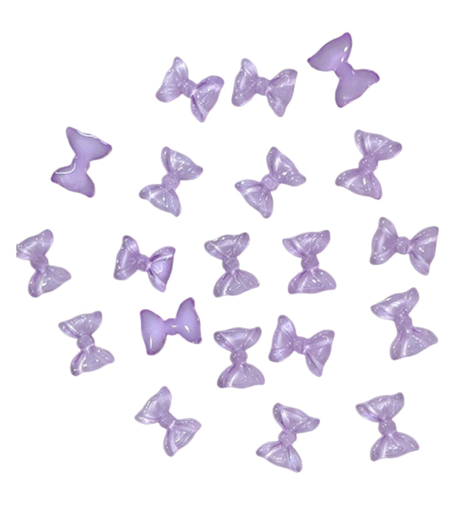 50x Cute Bowknot Nail Resin Nails Art Decorations 3D Nails Art Jewels Supplies For Acrylic Nails 50x 3d Nails Art Bowknot Nail Nails Decoration Jewels Supplies lavender purple - Buy Online on GoSupps.com