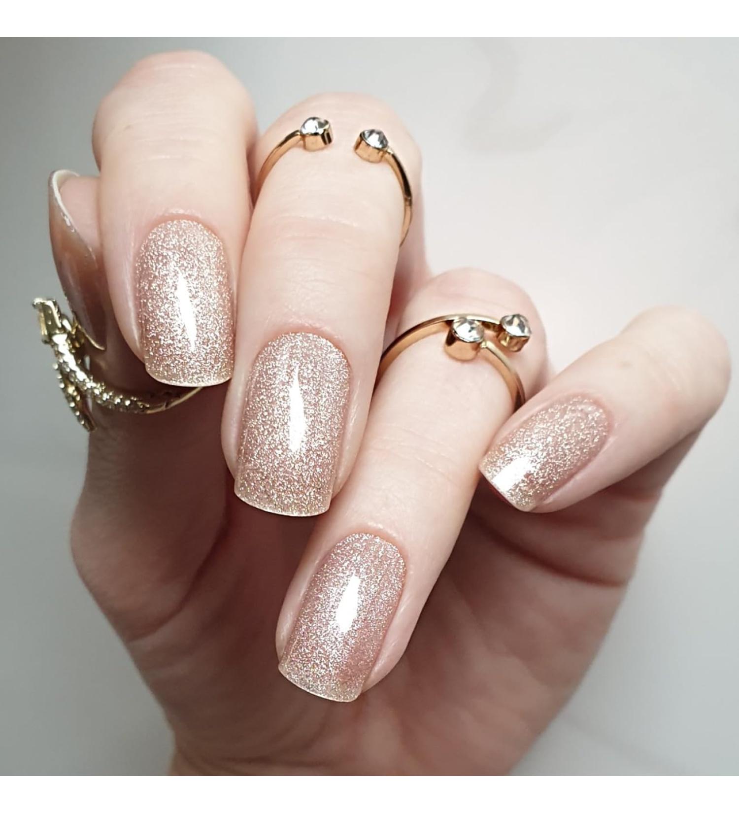 Zaubern gel4Home: UV Nail Foils & Semi-Cured Gel Wraps in Ivory Glitter - International Shipping Available - Buy Online on GoSupps.com