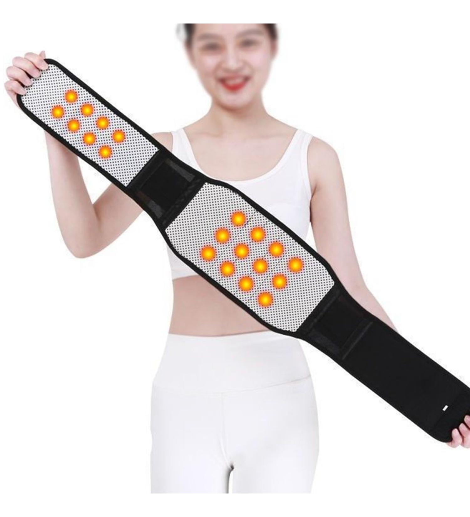 Self-Warming Magnetic Therapy Lordosis Back Support Belt | Double Compression Pain Relief for Men & Women | Waist & Spine Support | Postoperative Relaxation | Size BL M (55-65kg) - Black - Buy Online on GoSupps.com