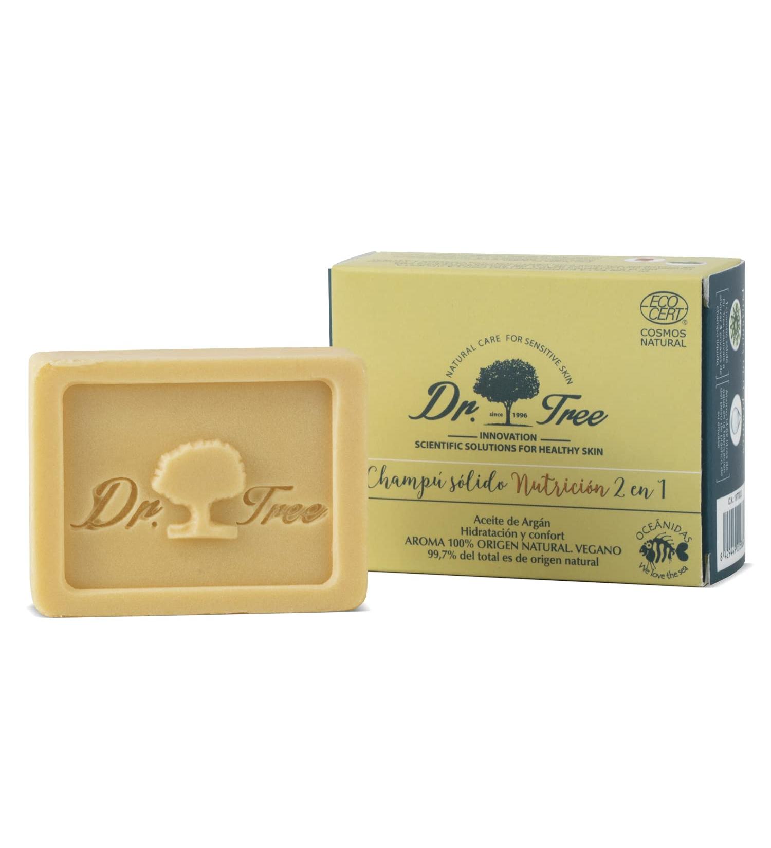 Dr.Tree 2 in 1 Nourishing Shampoo & Organic Rinse for Damaged Hair | 99% Natural Ingredients | EcoCert Certified | 75g - Buy Online on GoSupps.com
