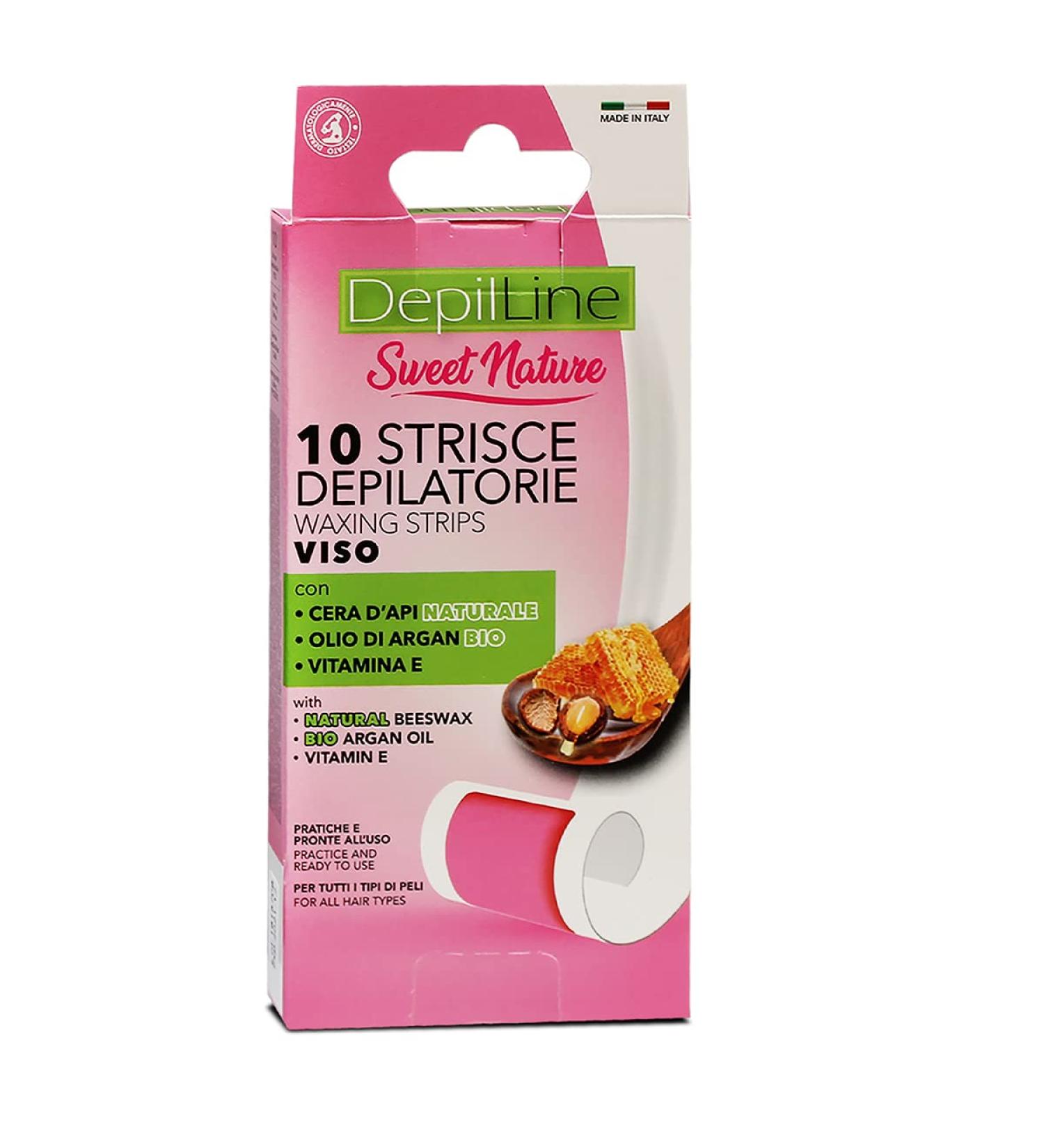 Bo te de 10 bandes d pilatoires pilation faciale visage cire huile argan bio -JUANIO-