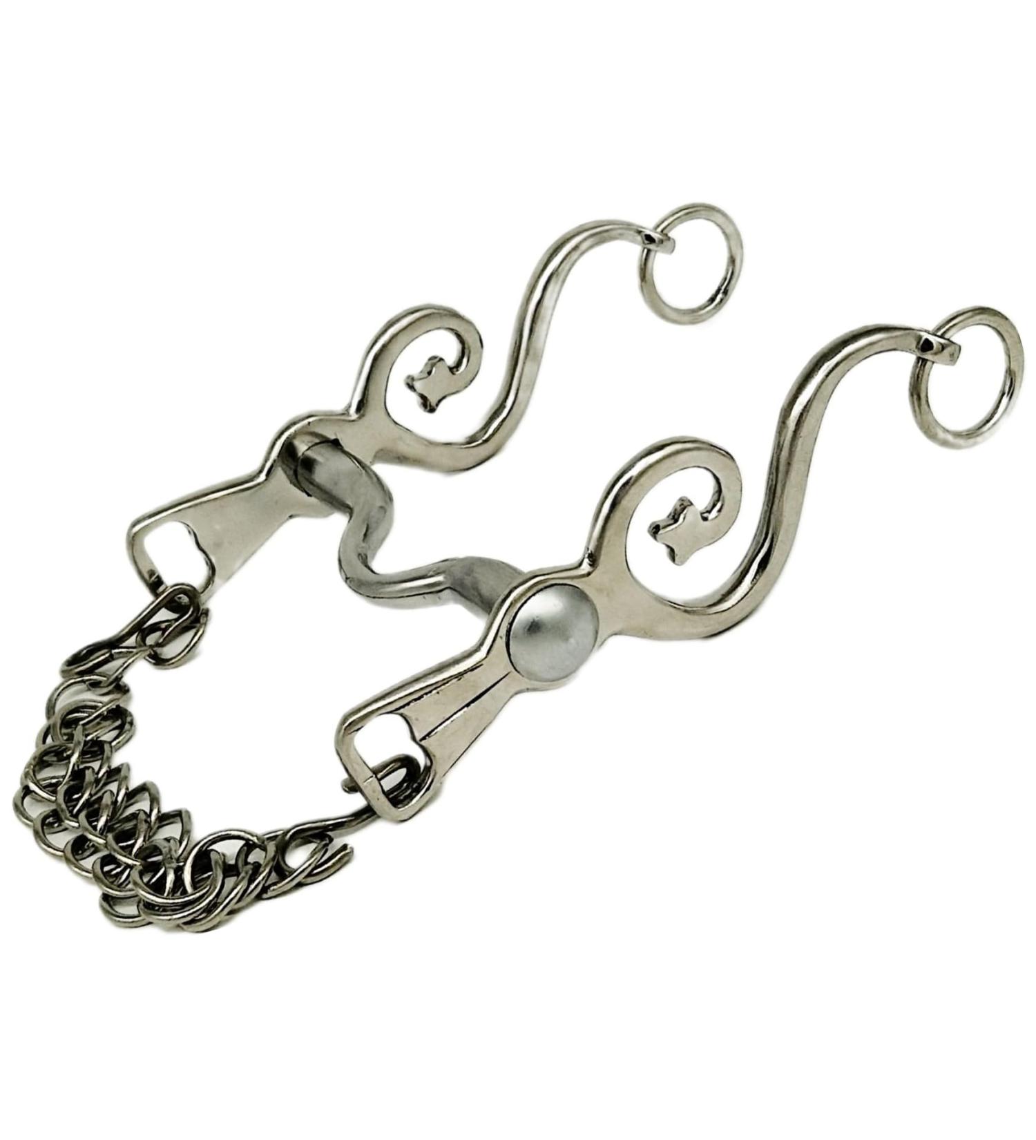 Shop Kandare Spanish Baroque Portuguese Show Bits - 12.5 13.5 15.5 16.5 in Gold & Silver | Tysons with Chin Chain - Buy Online on GoSupps.com