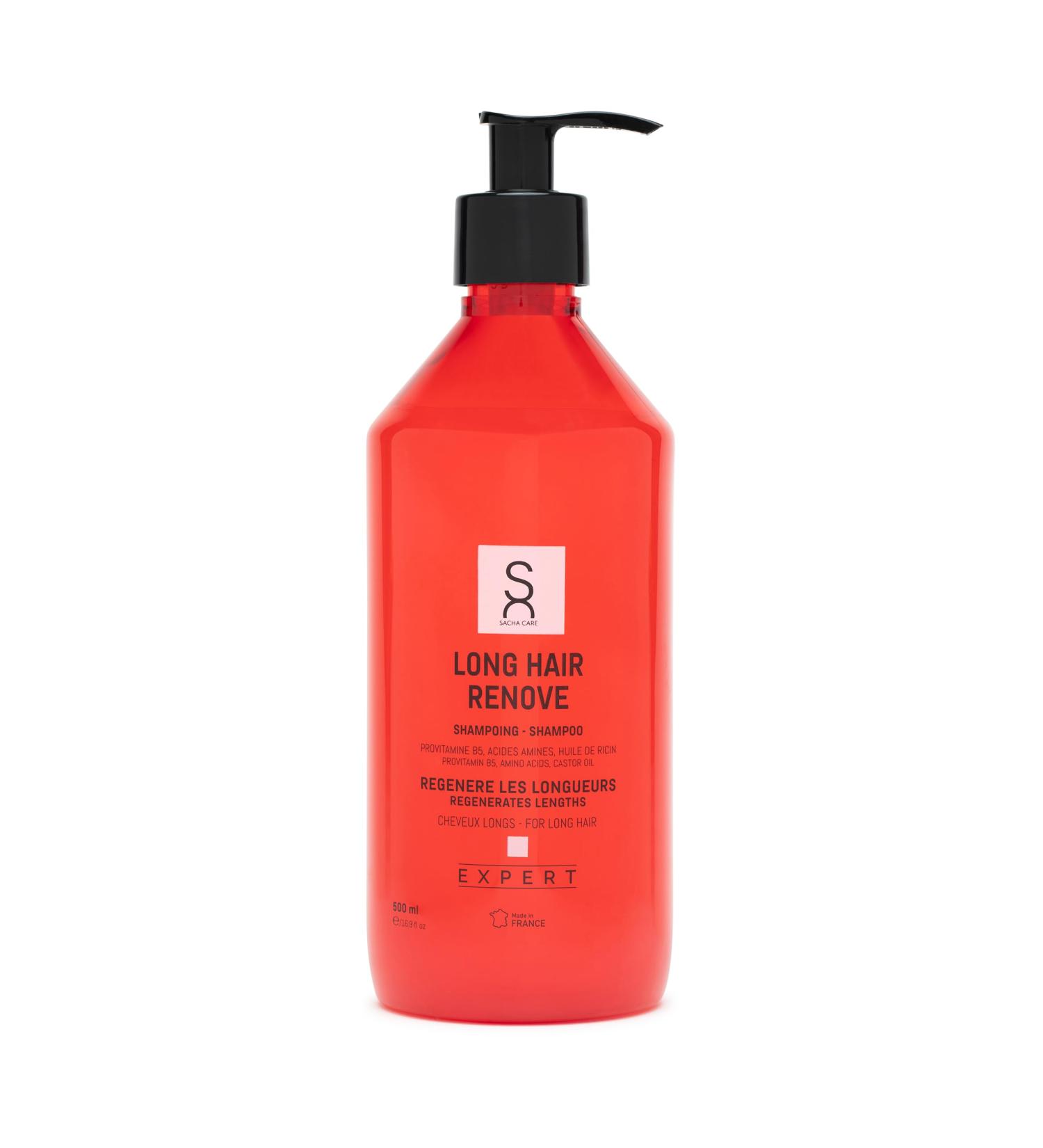  Sacha Care Expert Long Hair Renovate Shampoo With provitamin B5 amino acids and castor oil For long vital and supple hair 500 ml - Buy Online on GoSupps.com