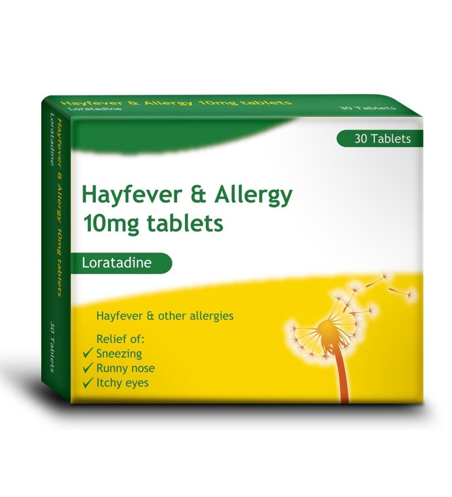 Loratadine Hayfever & Allergy Relief 10mg Tablets x 30 GSL