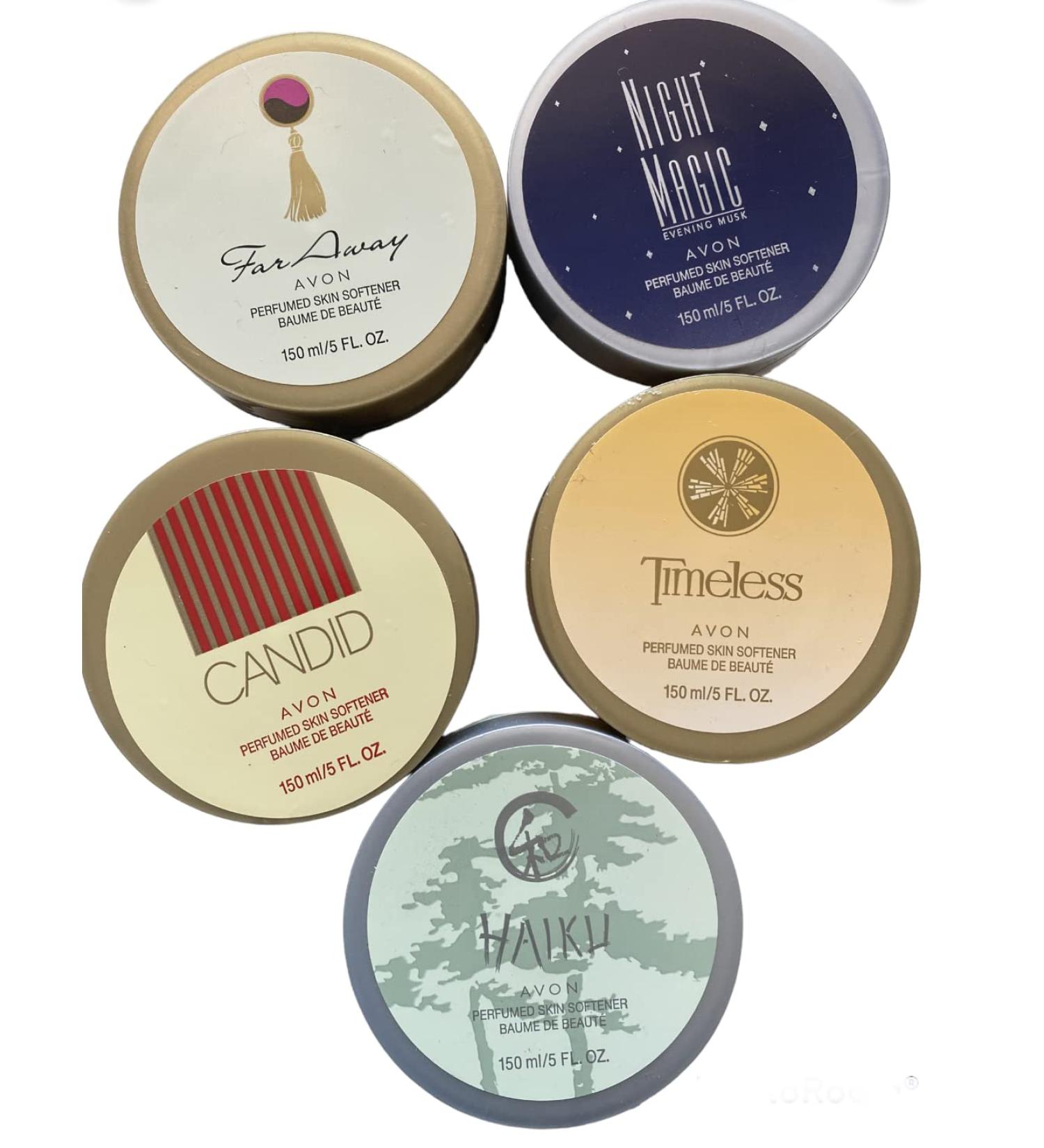 Avon 5-Piece Perfumed Skin Softener Sampler