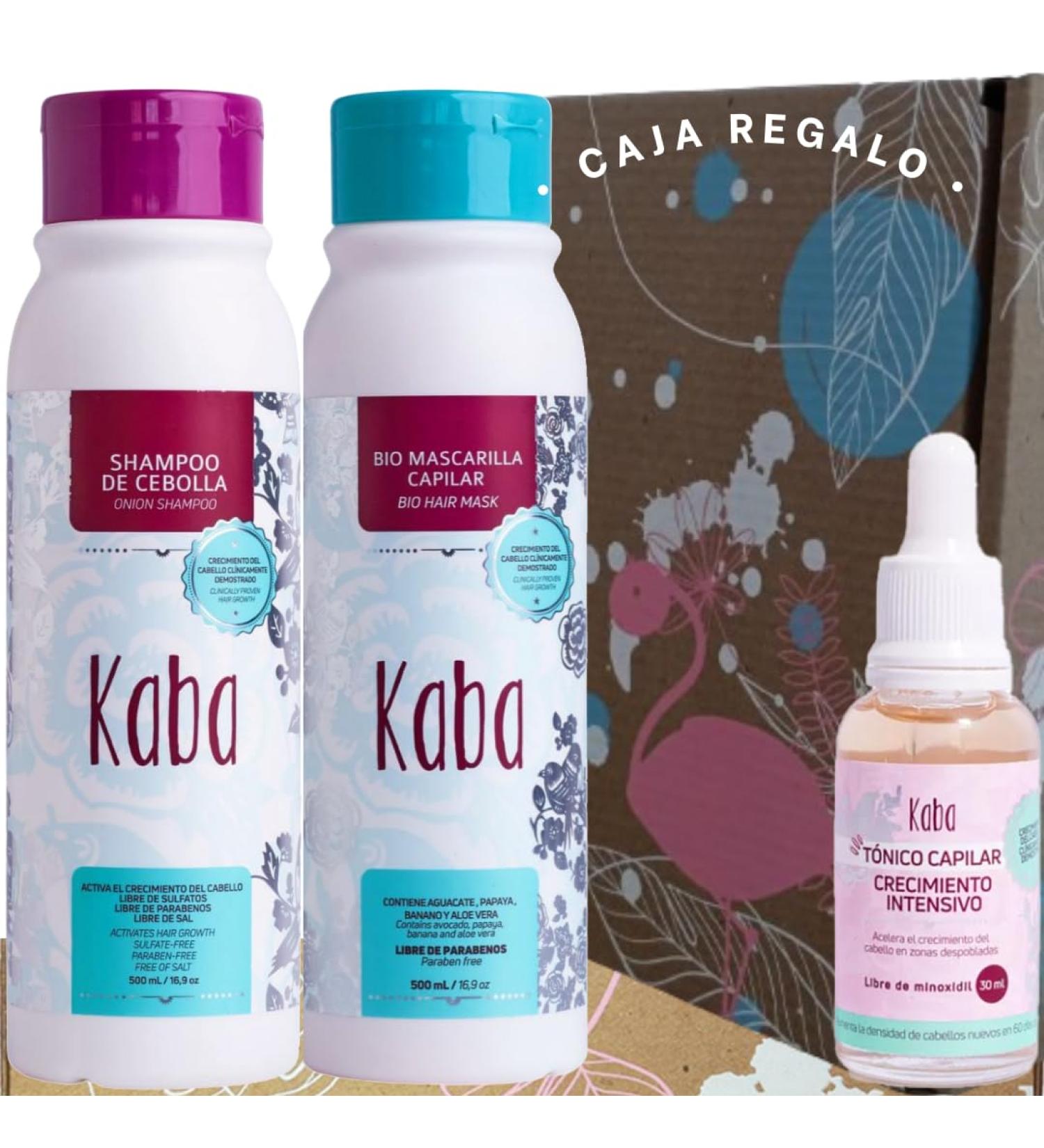 KABA Kit Intensivo: Shampoo de Cebolla Bio Mascarilla y T nico para Crecimiento Capilar - Mejora tu Salud Capilar Internacionalmente - Buy Online on GoSupps.com