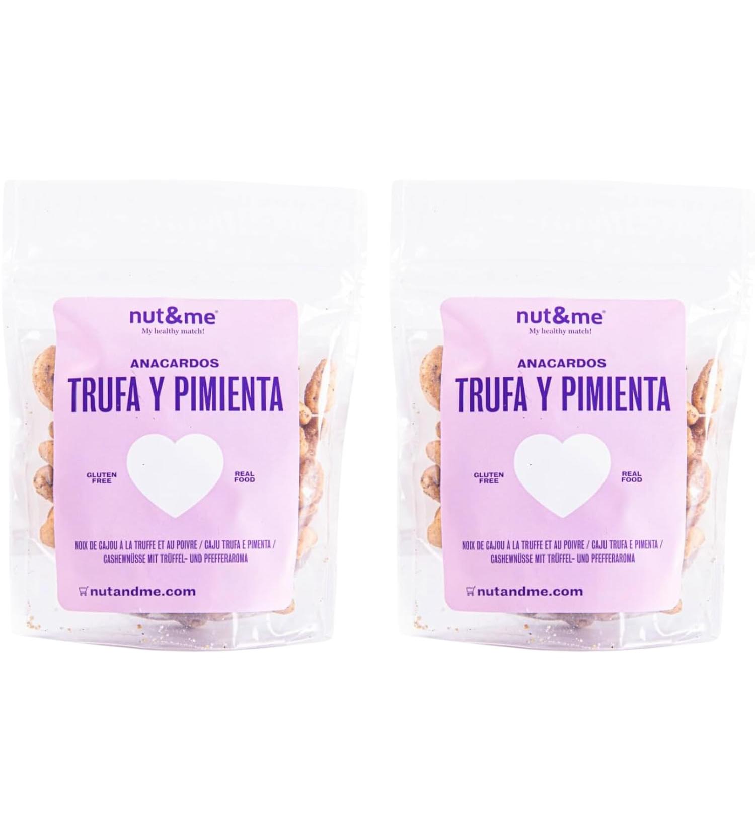 Cashews with truffle and pepper 1 Kg nut&me | Keto diet | 3 ingredients | Healthy snacks | Vegan | Gluten free | Low carb - Buy Online on GoSupps.com