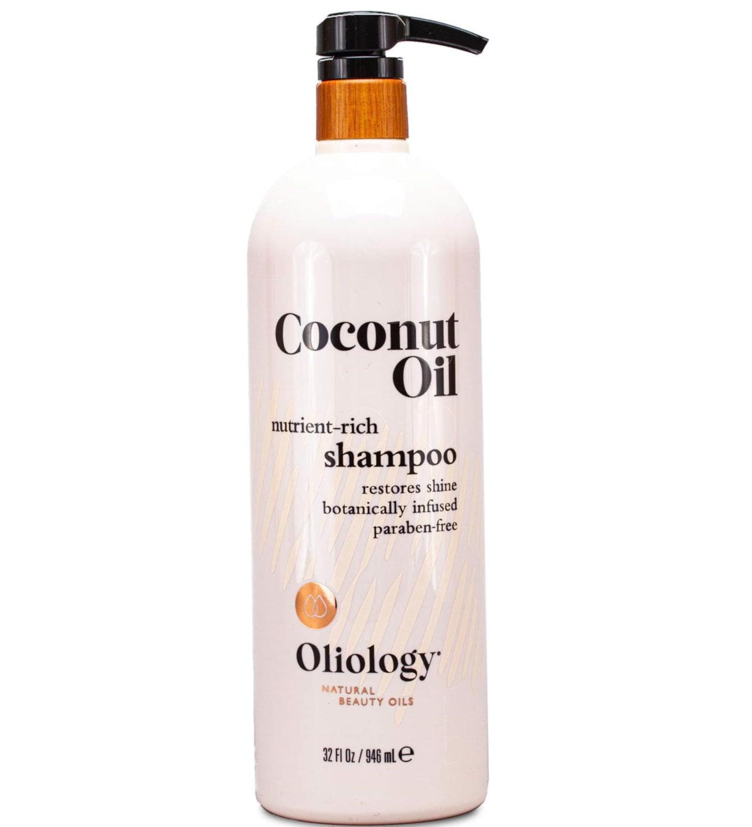 Oliology Coconut Oil Shampoo - Restore Damaged Hair | Nutrient-Rich Paraben & Cruelty Free | Botanically Infused | Intense Shine - 32 oz Made in USA - Buy Online on GoSupps.com