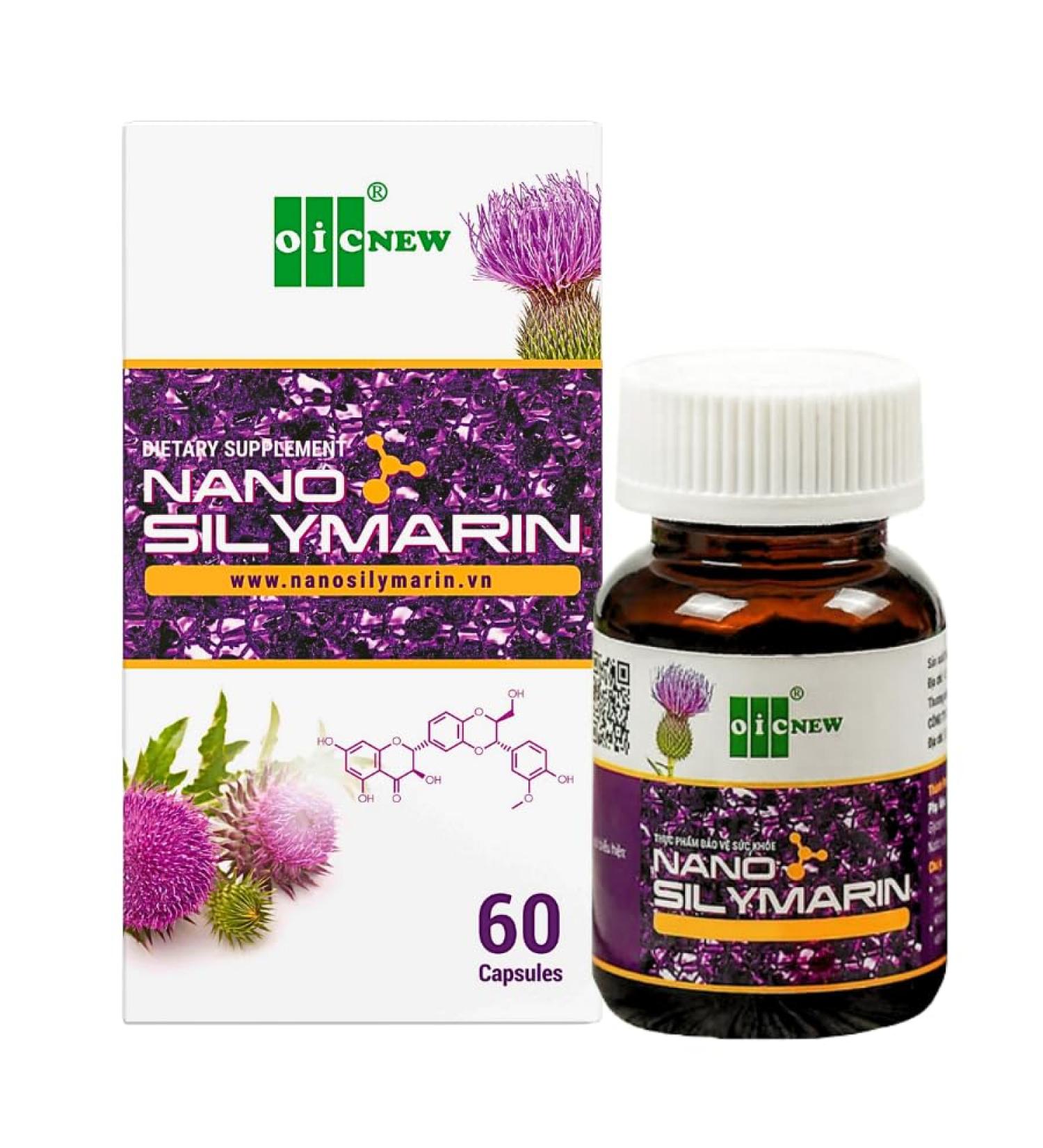 OIC NEW Nano Silymarin - 60 Capsules - Liver Health Support and Stabilize Liver Cell - Nano Technology Increases Absorption Up to 99.9% - Buy Online on GoSupps.com