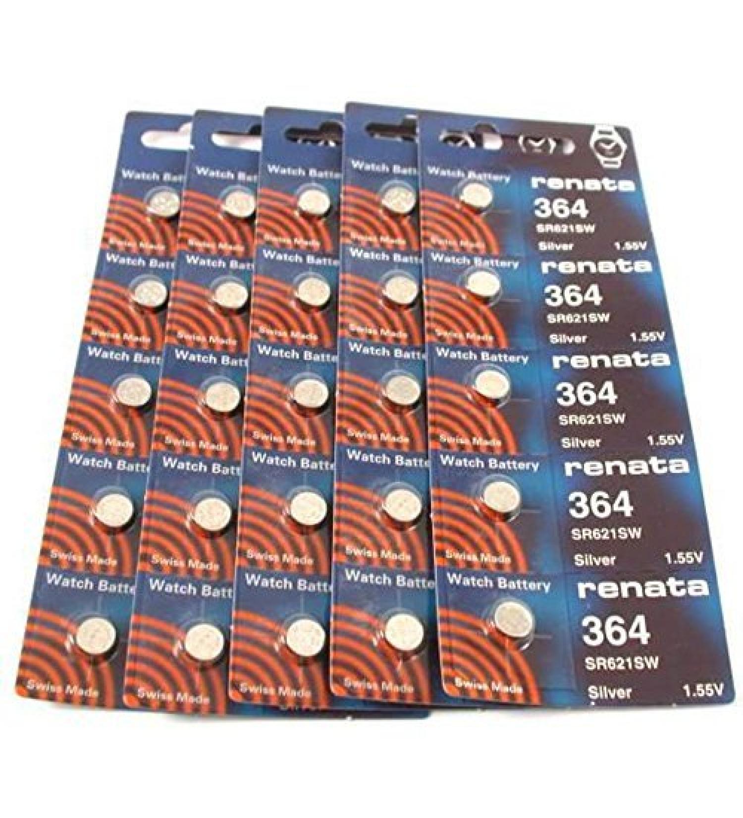 #364 Renata Watch Batteries 100Pcs