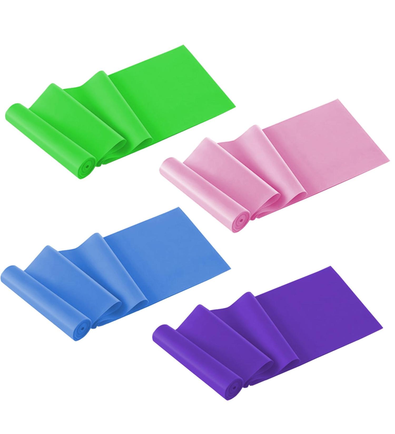 HIOPOIUYT Yoga Pilate Stretch Resistance Band Exercise Fitness Training Band Elastics Fitness Assist Band 4 Wide Yoga Band - Buy Online on GoSupps.com