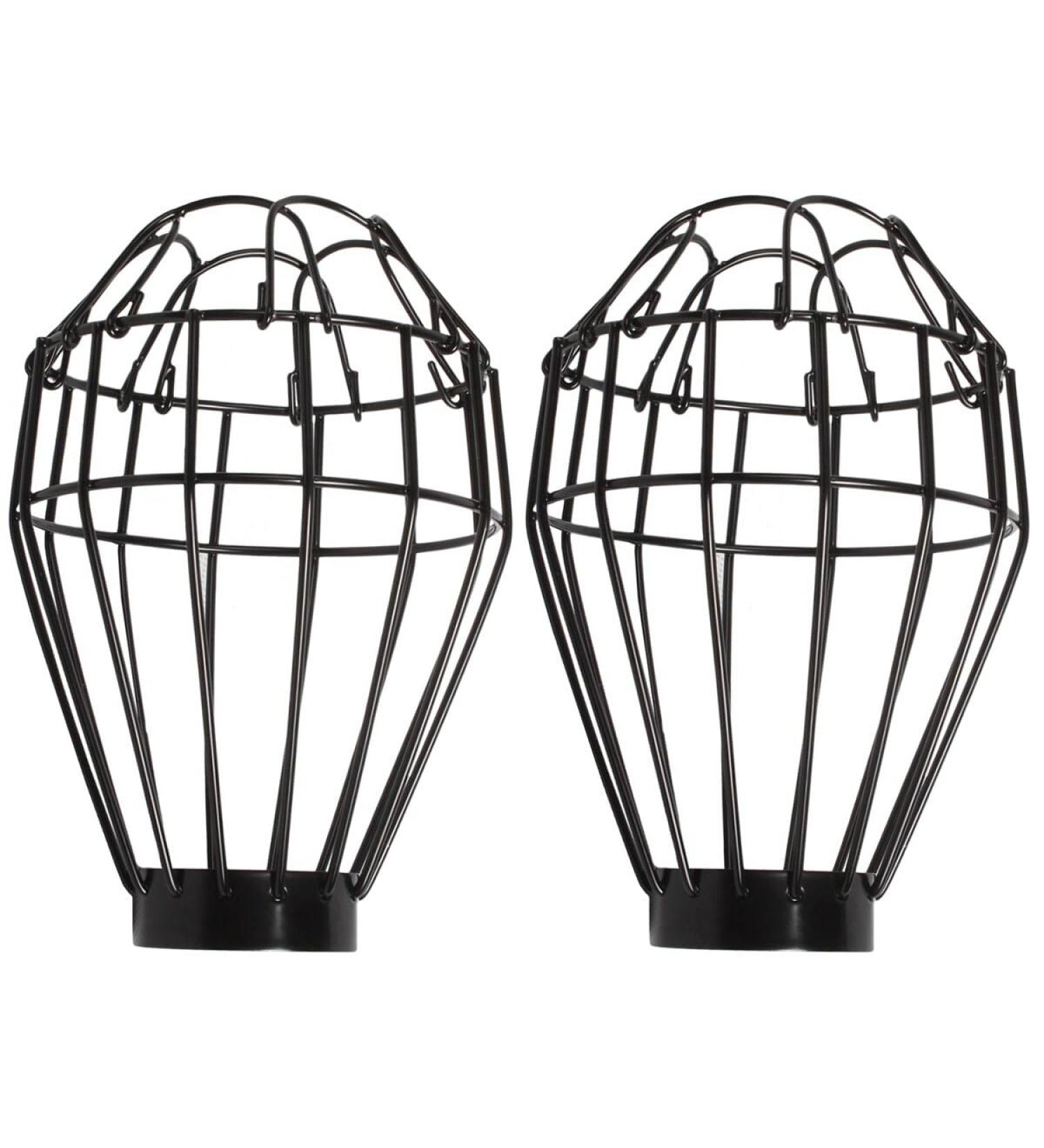 POPETPOP Metal Bulb Cage 2 pcs Box Ceramic Lamp Lampshade Vintage Light Bulbs cage Lamp Protector Metal lamp Protection - Buy Online on GoSupps.com