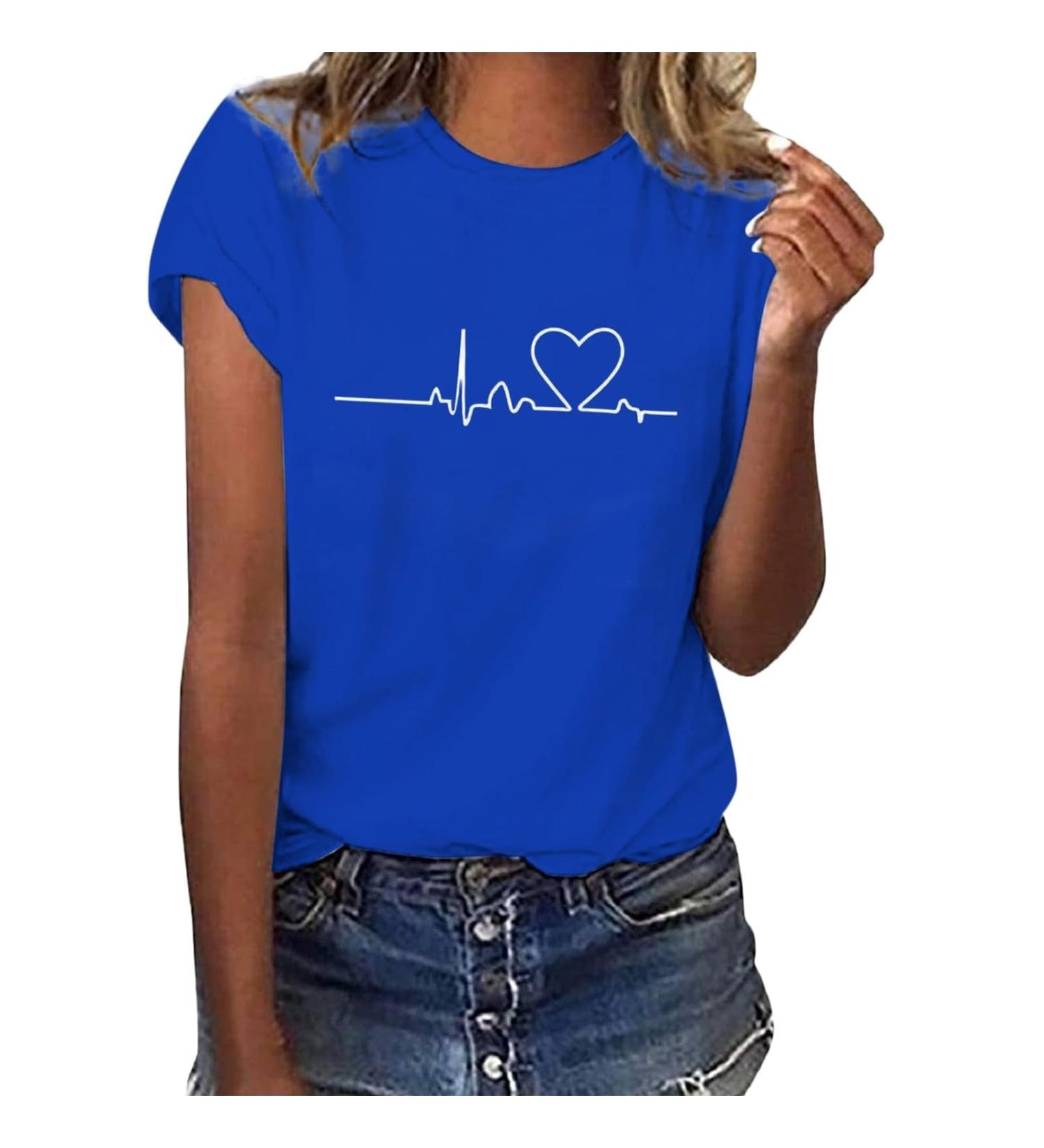 Shop Elegant Women's Casual Long-Sleeved T-Shirts | Oversized Red & Dark Blue Tops - Buy Online on GoSupps.com