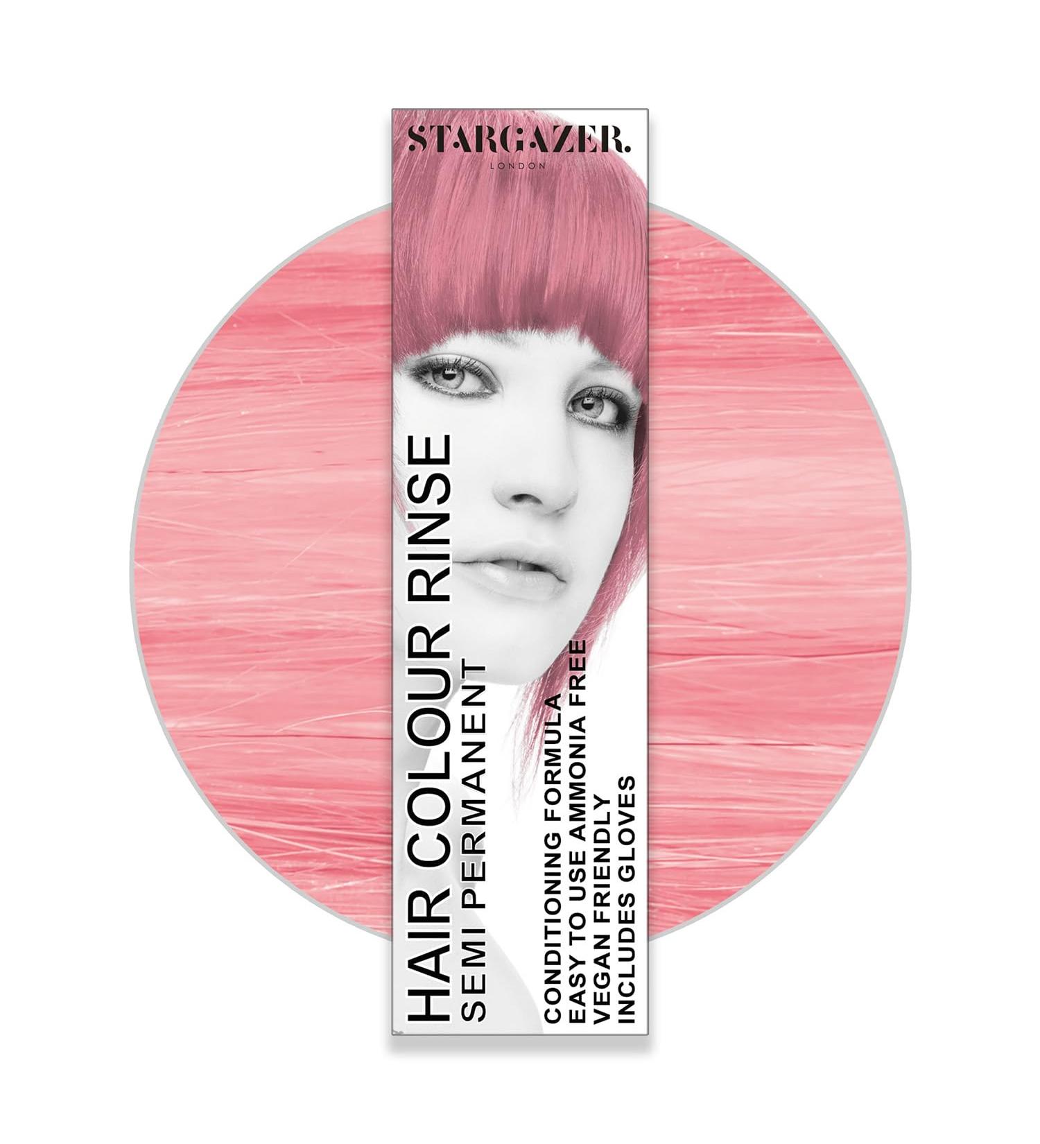 Stargazer Rose Pink Semi Permanent Hair Colour Rinse - 70.00 ml (Pack of 1) - Buy Online on GoSupps.com