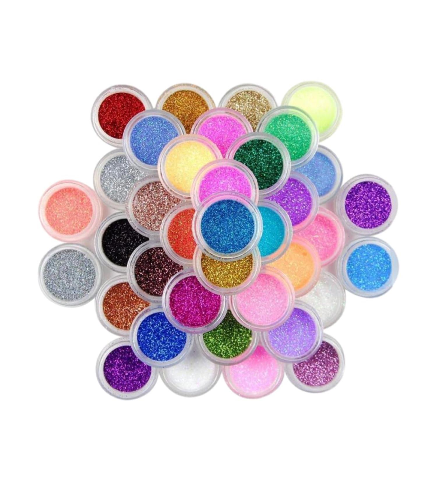 Nail Art Powder 45 Colors Nail Glitter Pigment Dust Manicure DIY Decorations Nail Art Powder - Buy Online on GoSupps.com
