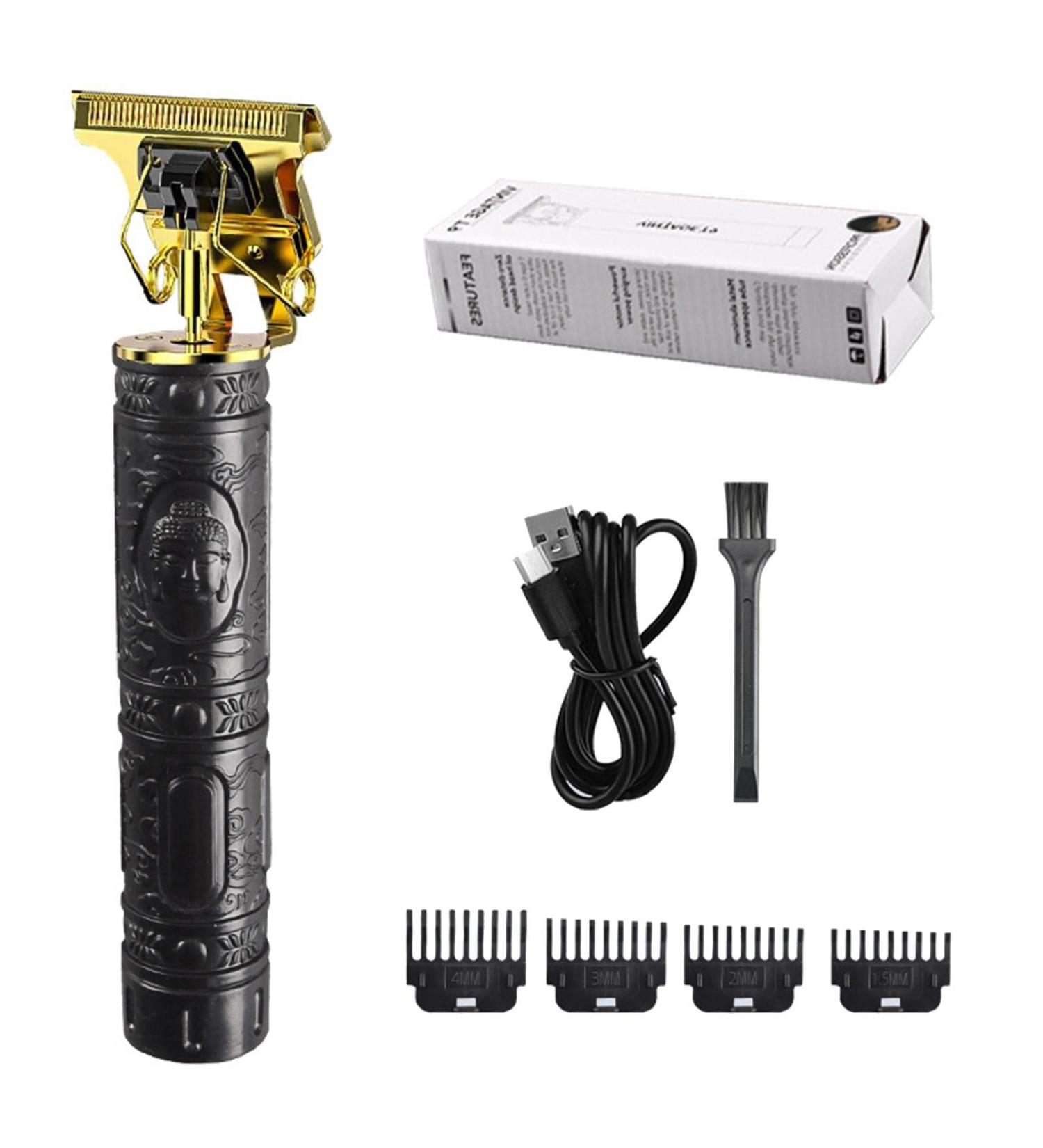 Men Hair Clippers Men Professional Beard Trimmer Body Hair Trimmer and Groomer T-Bla-Trimmer Zero Gapped Beard Shaver with 4 Limit Combs Haircut Beard Trimmer & Grooming Kit for Men Black - Buy Online on GoSupps.com