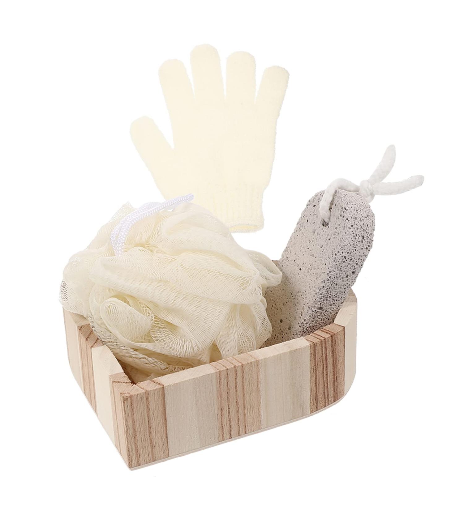 Kit De Bain Outil De Nettoyage Du Corps Gommage Corporel Prot ge-mains Ensemble Accessoires De Douche - Buy Online on GoSupps.com