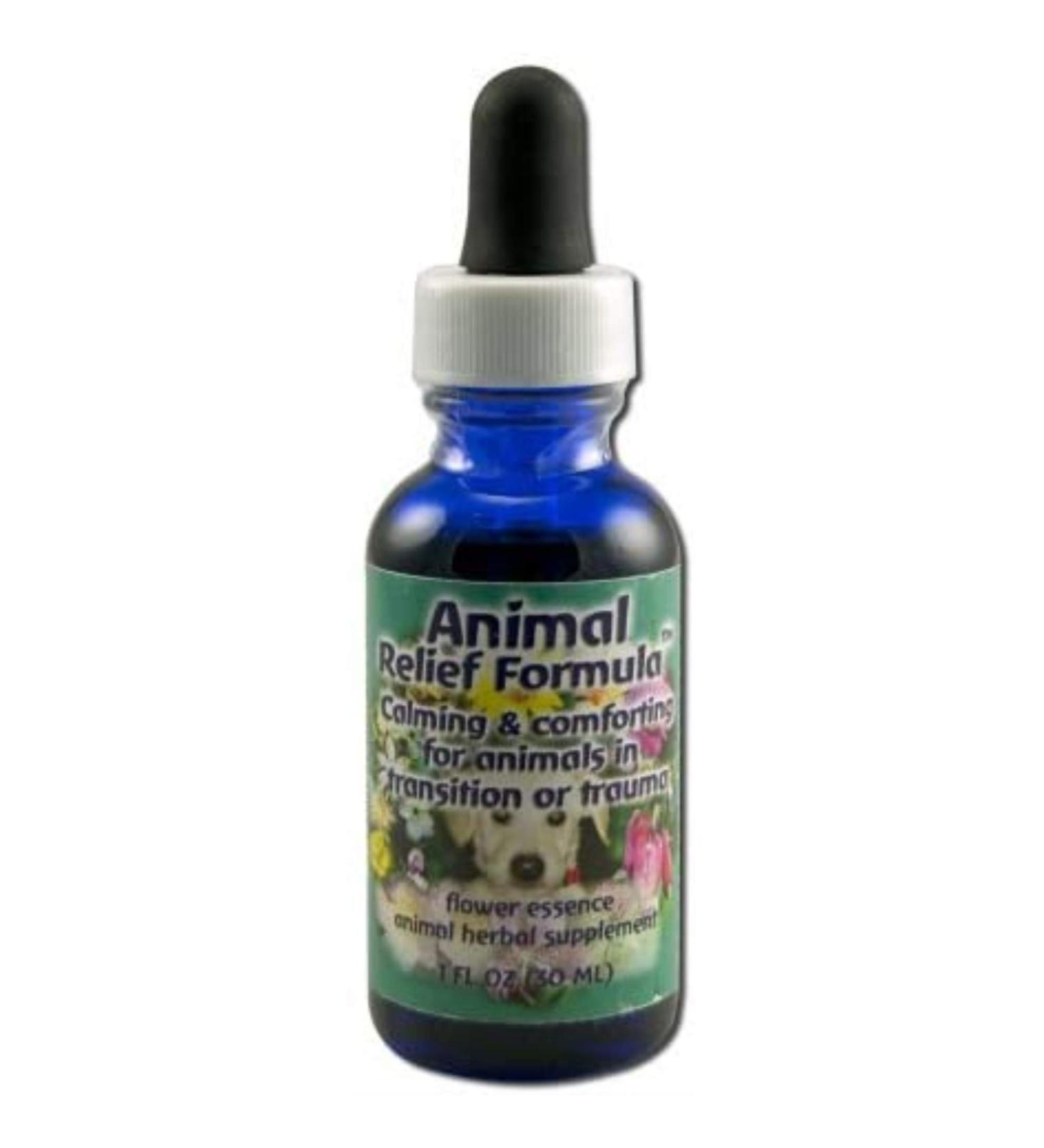 Flower Essence Services Animal Relief Formula Dropper Herbal Supplements 1 Ounce