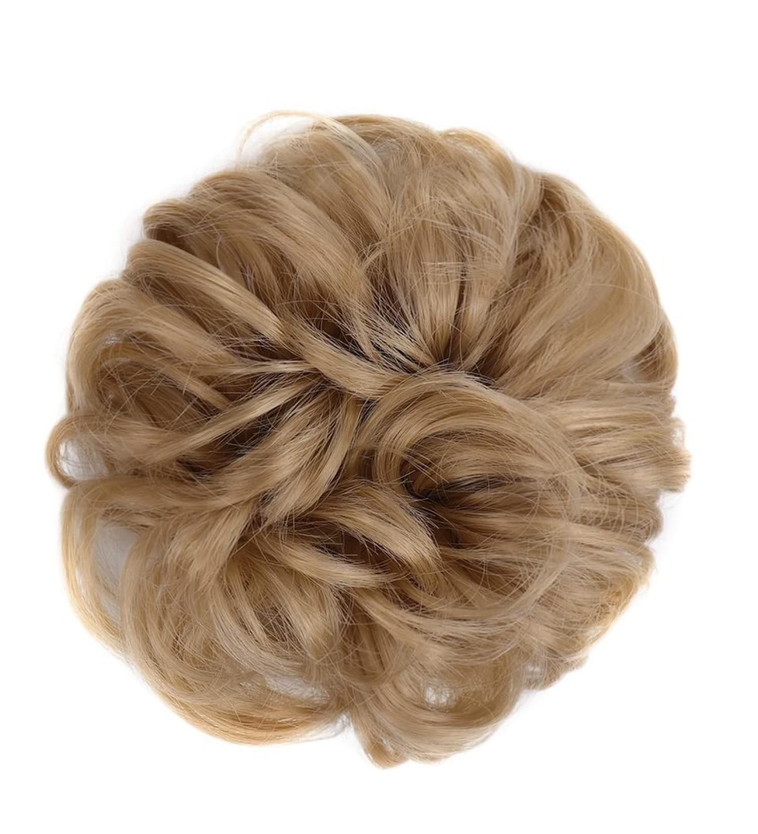 Messy Bun Hair Piece for Women Donut Hair Bun Scrunchie for Women Girls Curly Wave Synthetic Chignon Hairpiece with Rubber Band Messy Bun Hair Pieces Extensions Fake Hair Accessories for Women Girl 4 - Buy Online on GoSupps.com