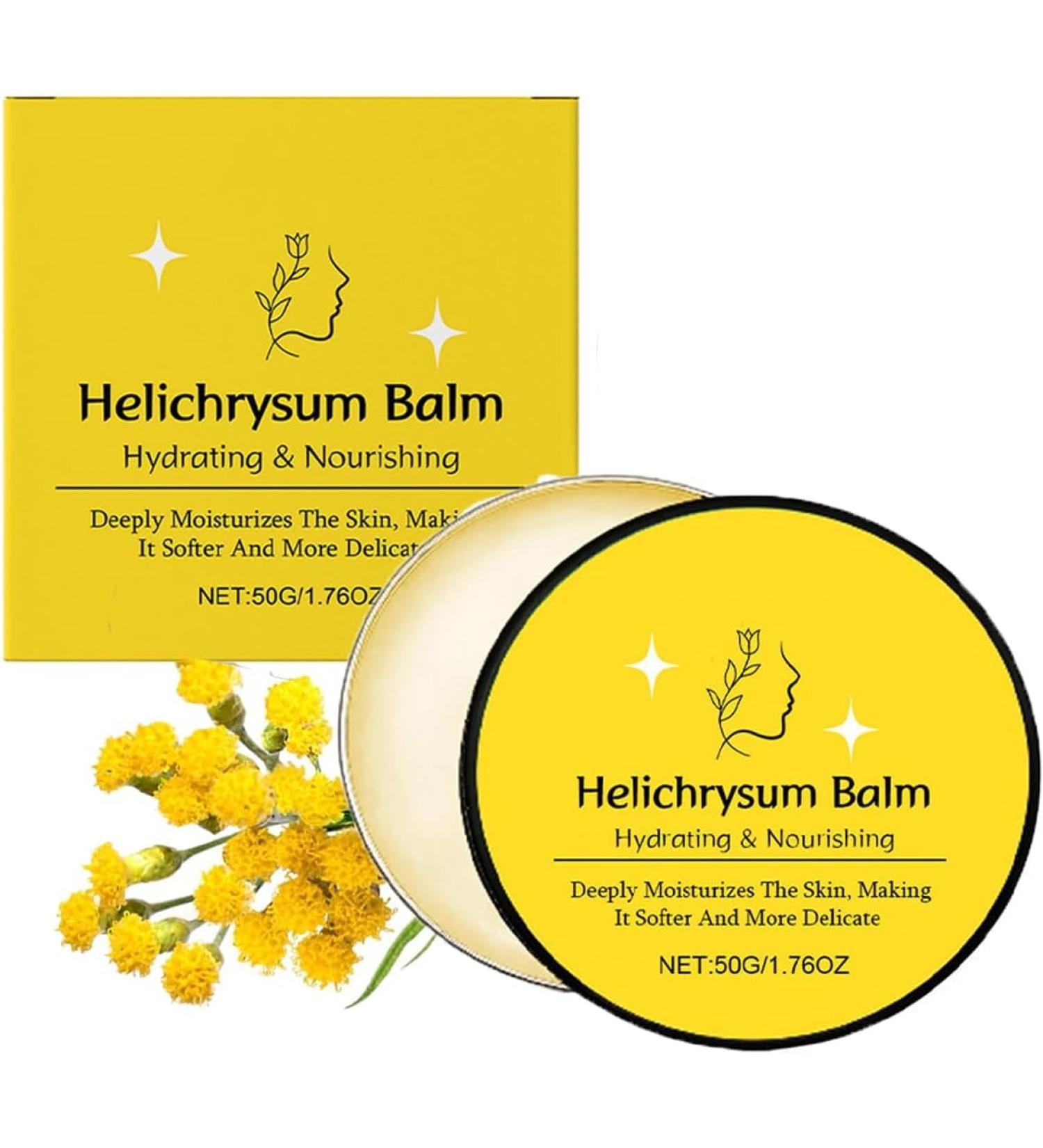 Baume d'immortelle bio baume l'huile essentielle d'immortelle pour la peau hydratation intense adoucit et r pare les peaux s ches rugueuses fines et fragiles 1pcs - Buy Online on GoSupps.com