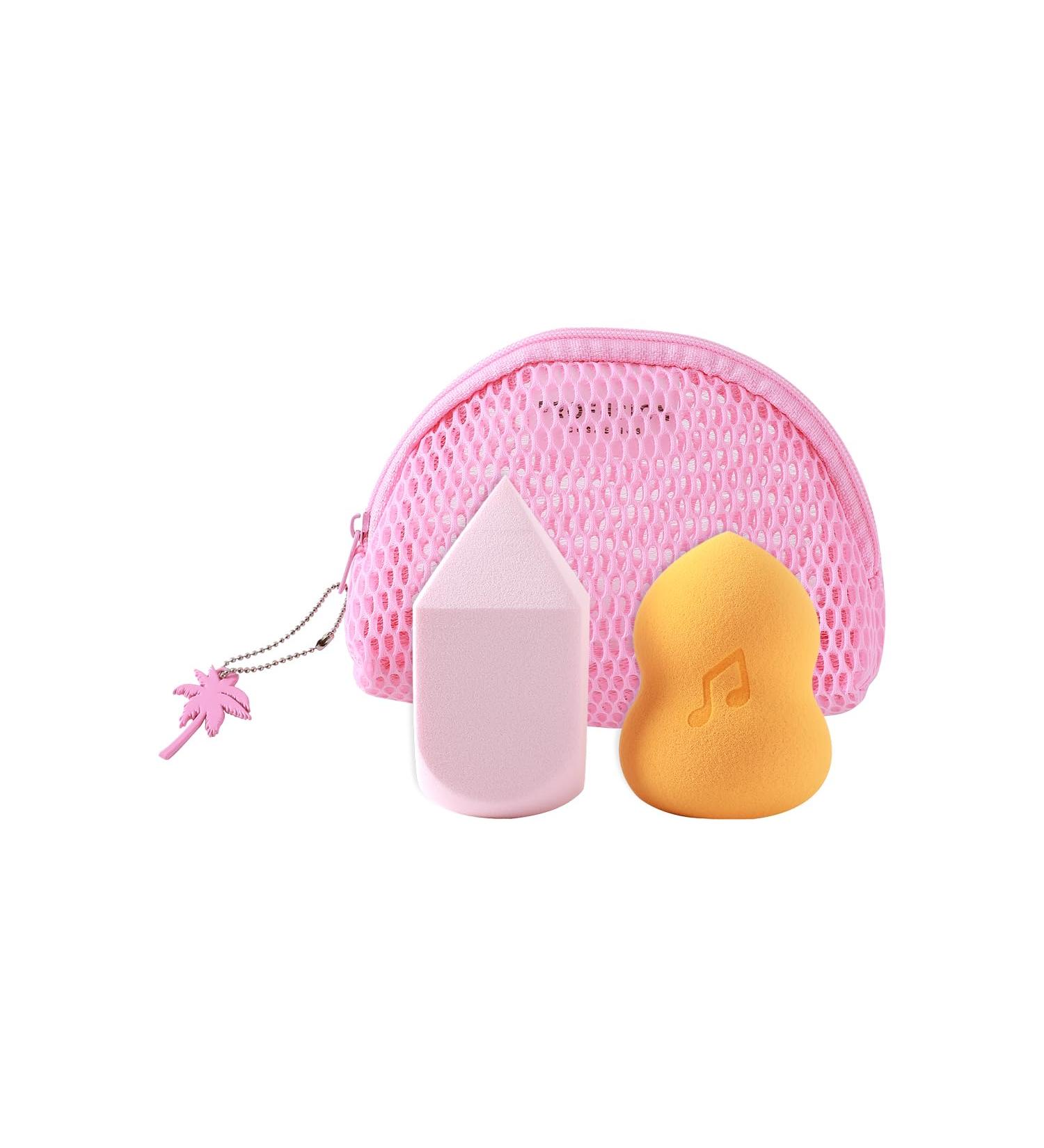 Profusion Cosmetics Feel the Beat 3-pc Blending Sponge and Bag Set Perfect Traveling Companion for Weekend Adventures Smooth Blending Makeup to Achieve an Elegant Look Vegan and Cruelty Free - Buy Online on GoSupps.com