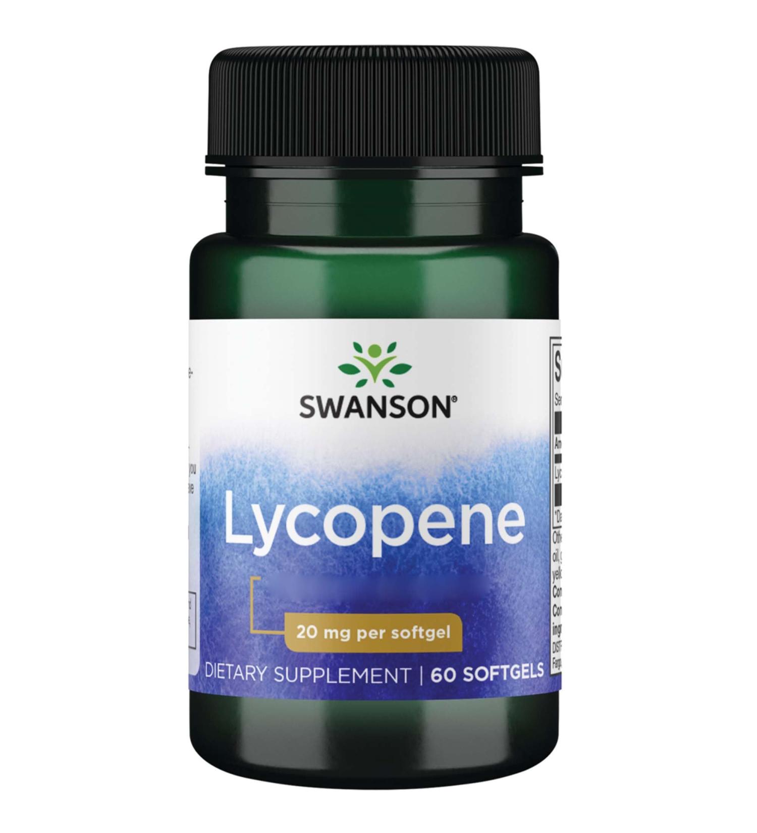 Swanson Lycopene 20mg 60 Softgels High-Dose Gluten-Free GMO-Free - Buy Online on GoSupps.com