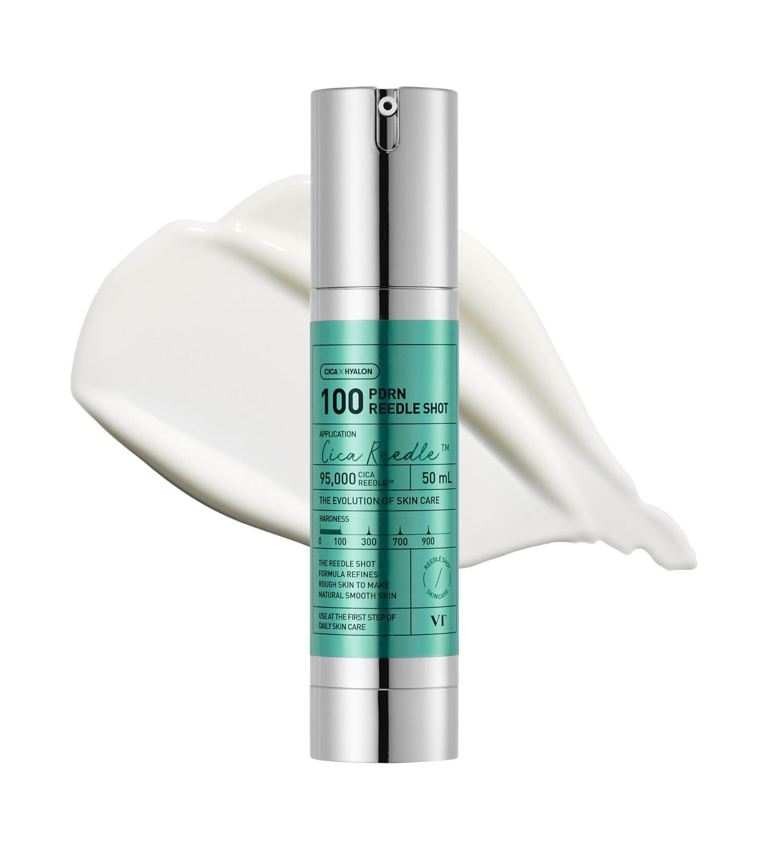 VT COSMETICS PDRN Reedle Shot 100 Spicule Microneedling Serum Vegan PDRN Centella Asiatica Hyaluronic Acid Exfoliating & Plumping for Glass Skin Korean Liquid Skin Booster 1.69 Fl Oz (50ml) - Buy Online on GoSupps.com