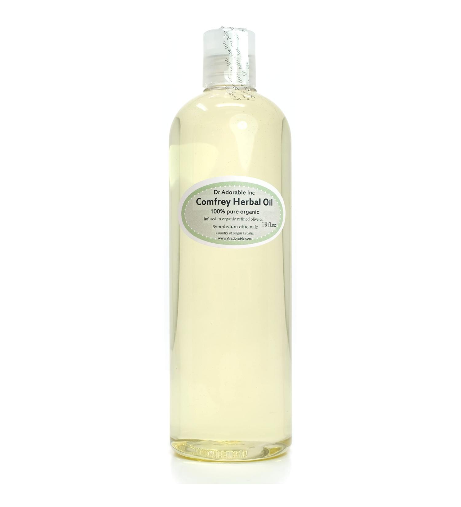 Dr Adorable Comfrey Herbal Oil - 16 oz | 100% Pure Natural Organic | Best for Pain Relief & Skin Care - International Shipping Available - Buy Online on GoSupps.com