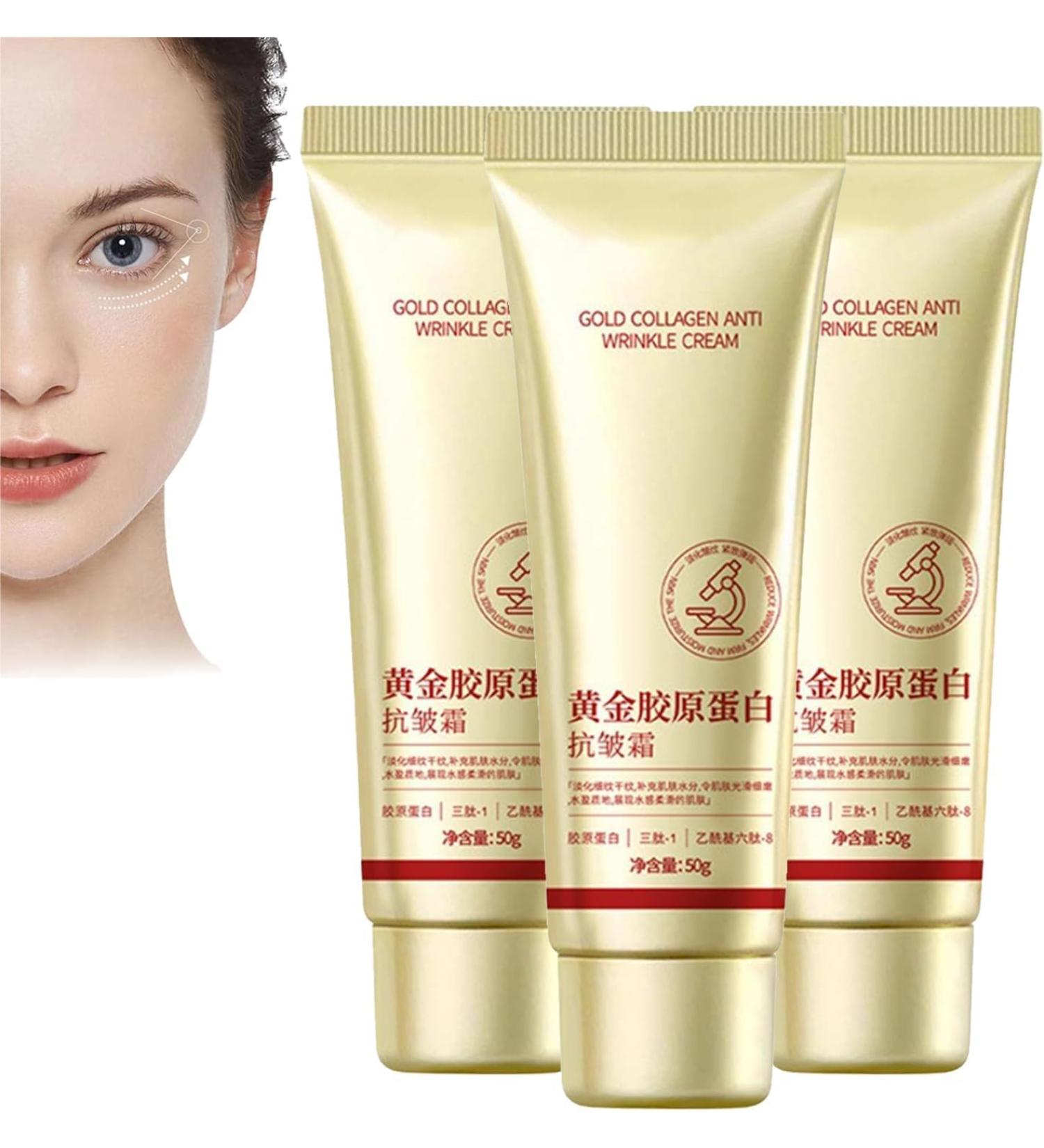 Gold Collagen Anti-Wrinkle Cream Gold And Collagen Anti-Wrinkle Cream Gold Collagen Cream Gold Collagen Anti-Wrinkle Cream Collagen Face Cream Gold Collagen Face Moisturizer (3) - Buy Online on GoSupps.com