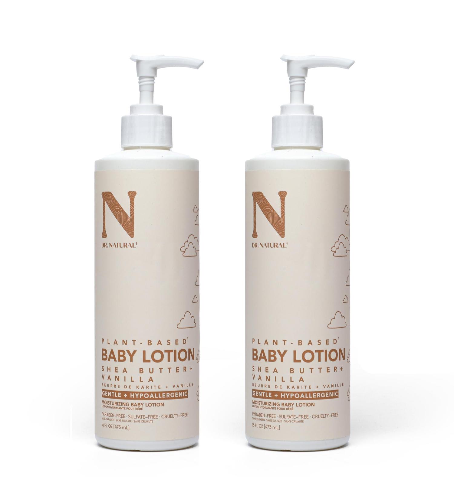 Dr. Natural Moisturizing Baby Lotion - Shea Butter Baby Lotion for Newborn and Kids - Sensitive Skin Body Lotion - Shea Butter and Vanilla - 2 pc 8 Fl Oz (Pack of 2) Shea Butter and Vanilla - Buy Online on GoSupps.com