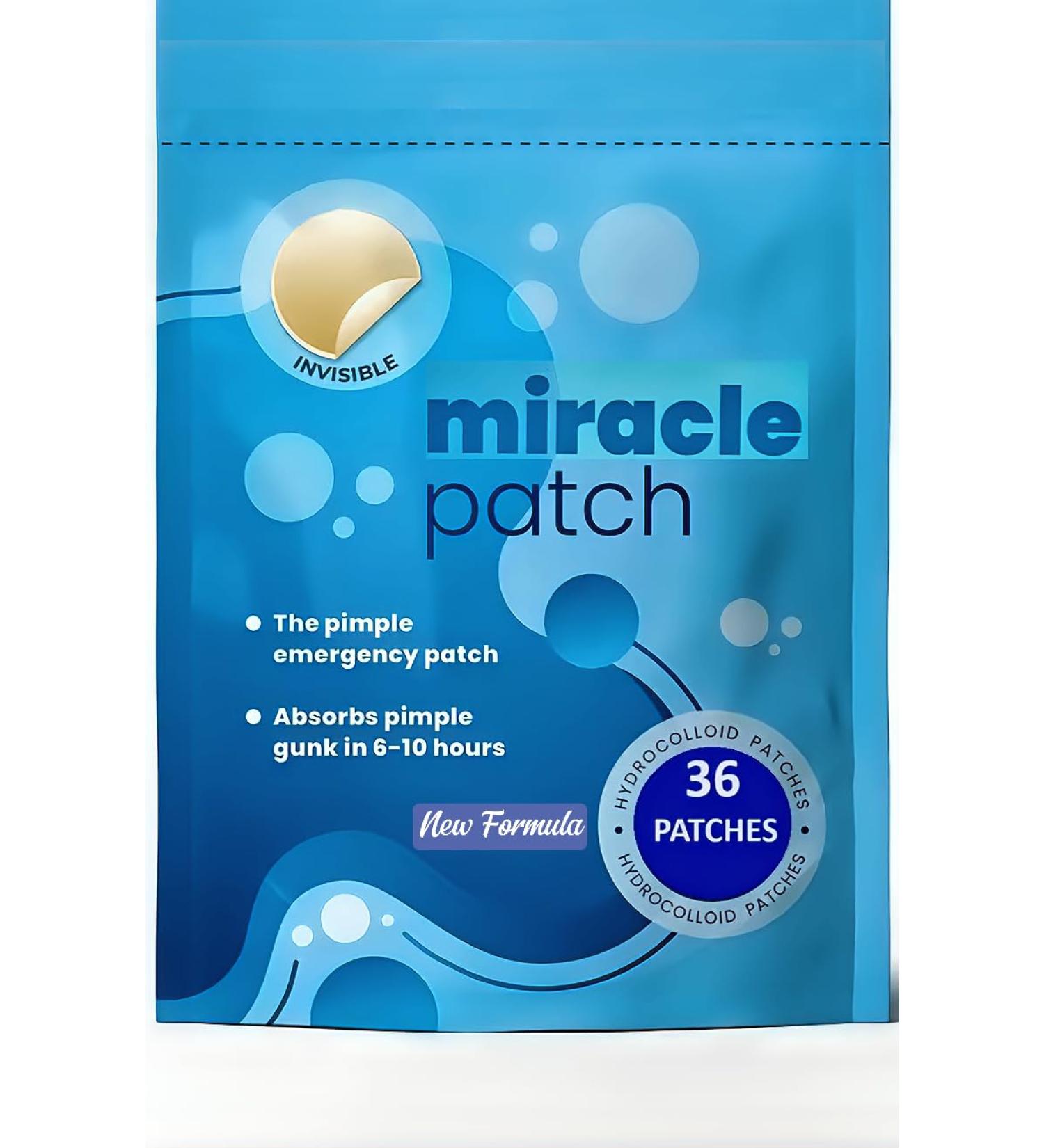 Miracle Patch | New Formula More Efficient | Pimple & Acne Patches | Invisible Miracle Spot Cover | Hydrocolloid Acne Dressing Cover Anti Acne Dots Cruelty Free Vegan | Stickers (Invisible 36 Patches) - Buy Online on GoSupps.com