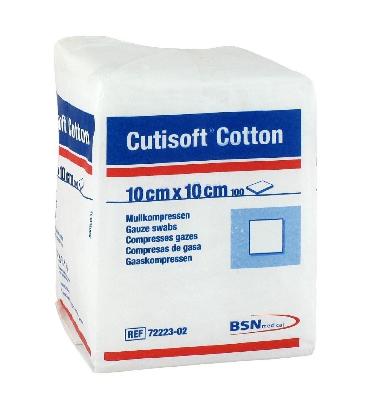 Cutisoft Cotton comprises. 10x10 cm Unsteril