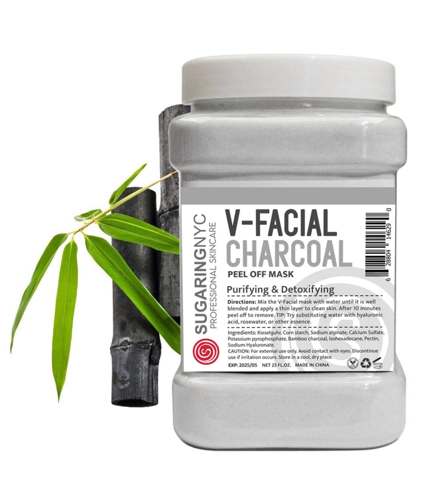 Sugaring NYC Vajacial Jelly Mask - Bamboo Charcoal Peel-Off for Bikini & Underarms - 23oz Professional Size - Buy Online on GoSupps.com